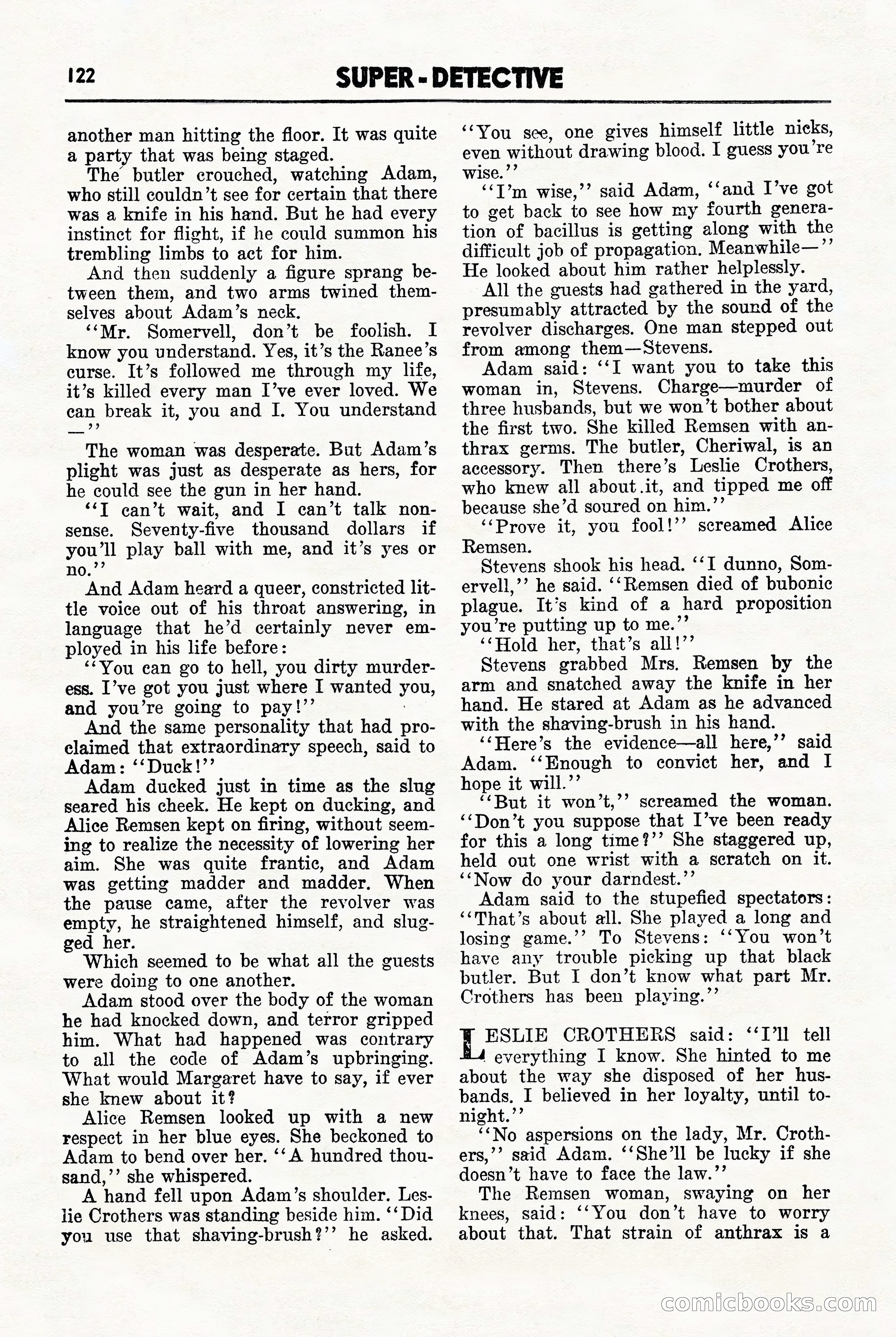 Super-Detective, November 1946 — page 122 of 132