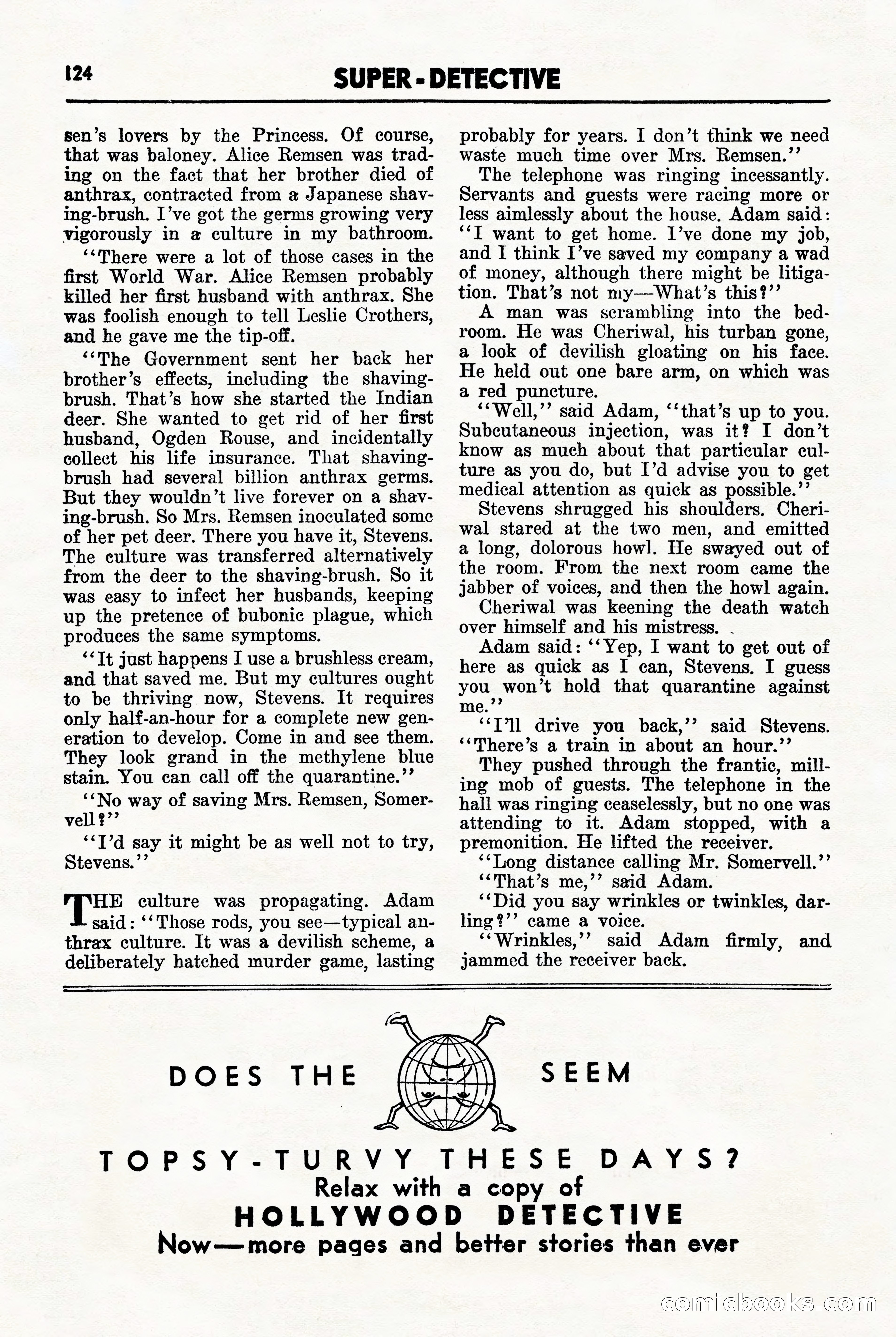 Super-Detective, November 1946 — page 124 of 132