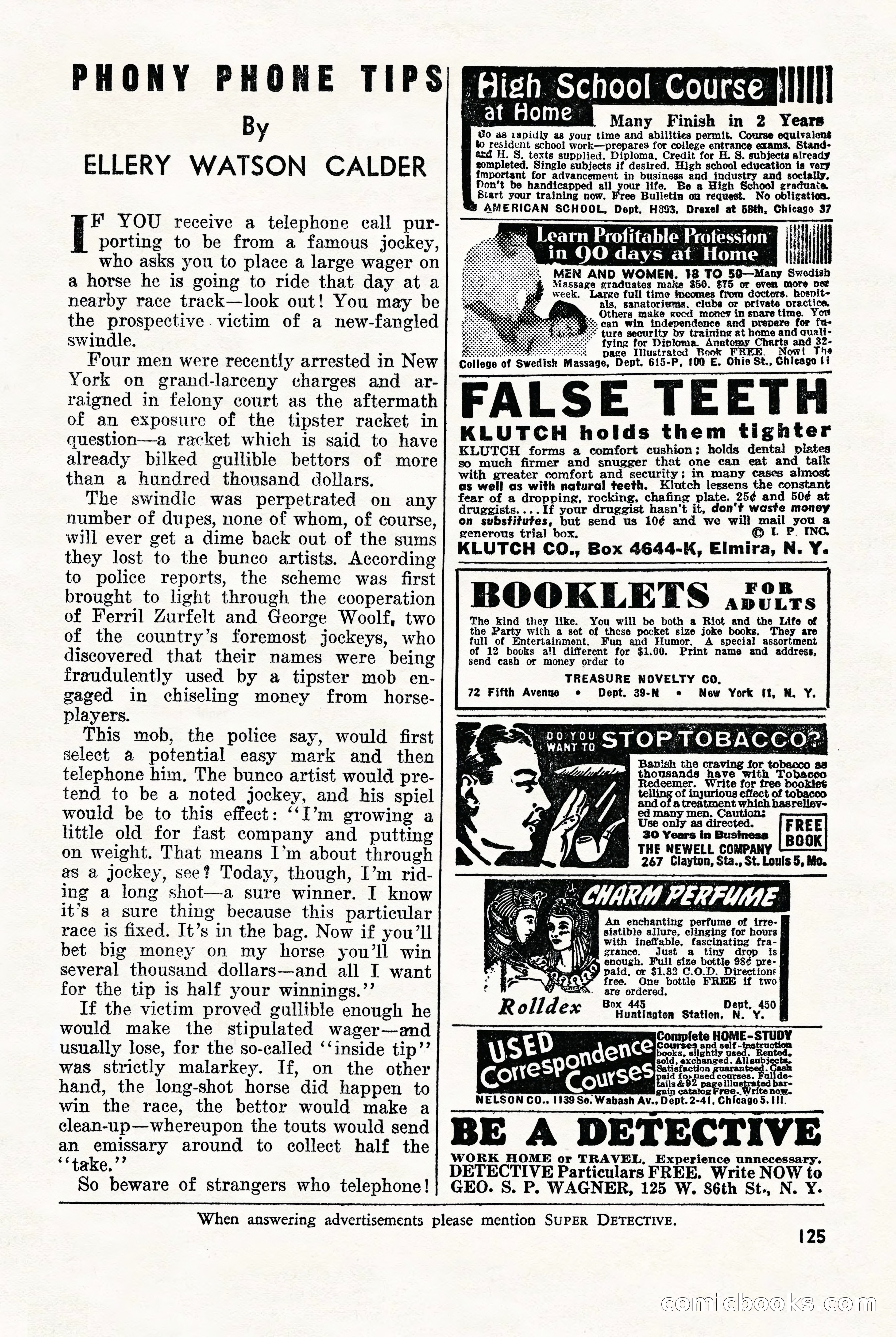 Super-Detective, November 1946 — page 125 of 132