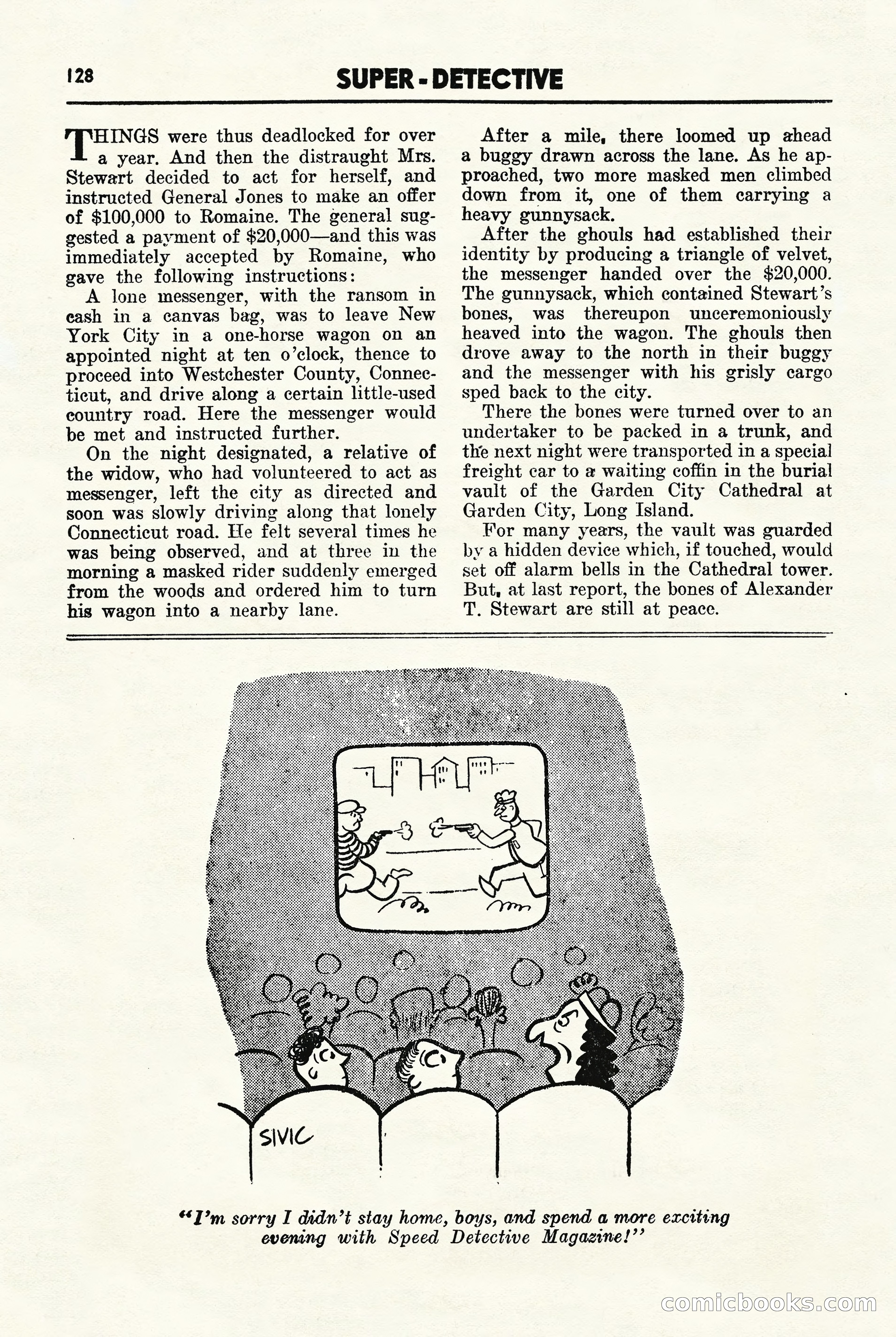 Super-Detective, November 1946 — page 128 of 132