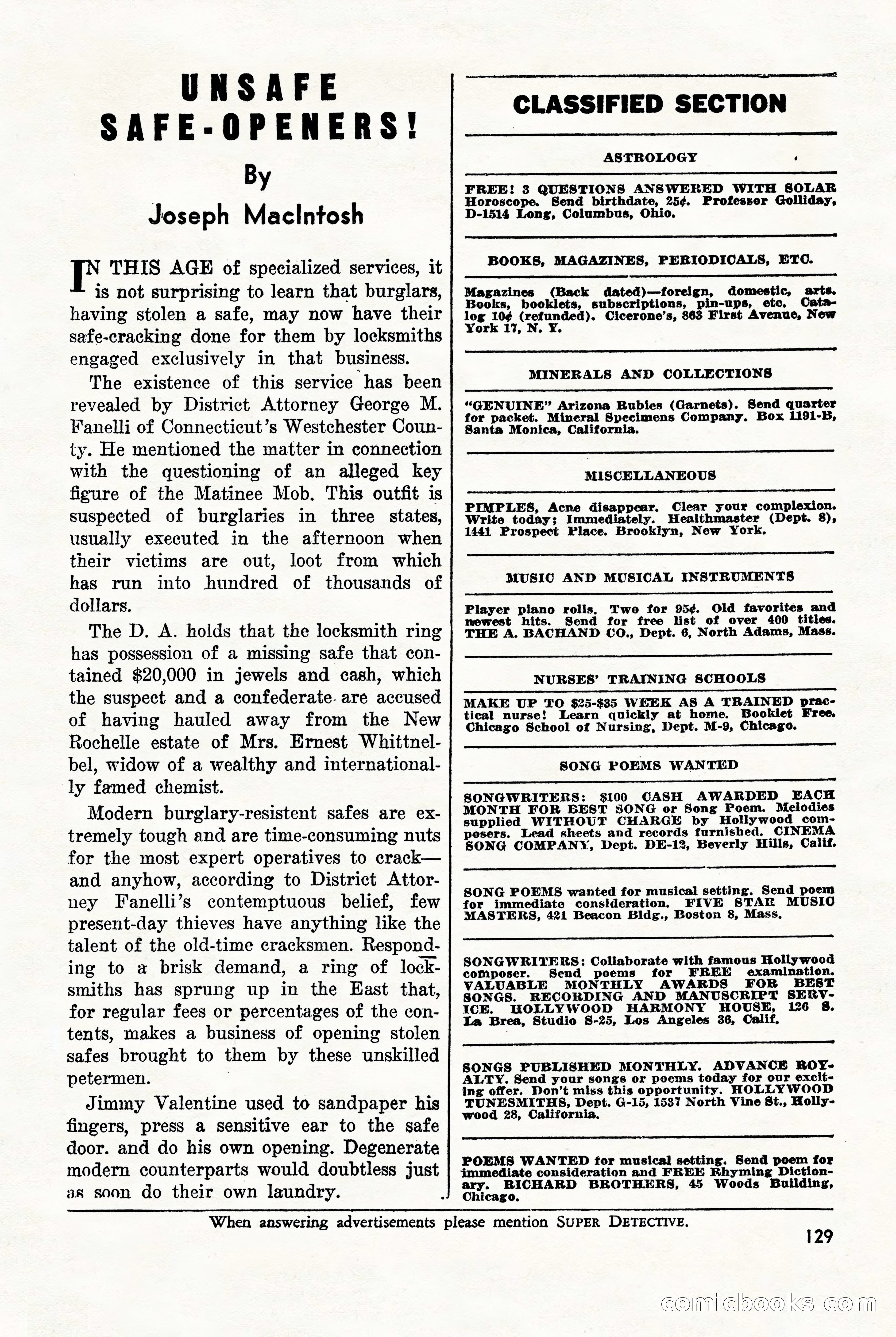 Super-Detective, November 1946 — page 129 of 132