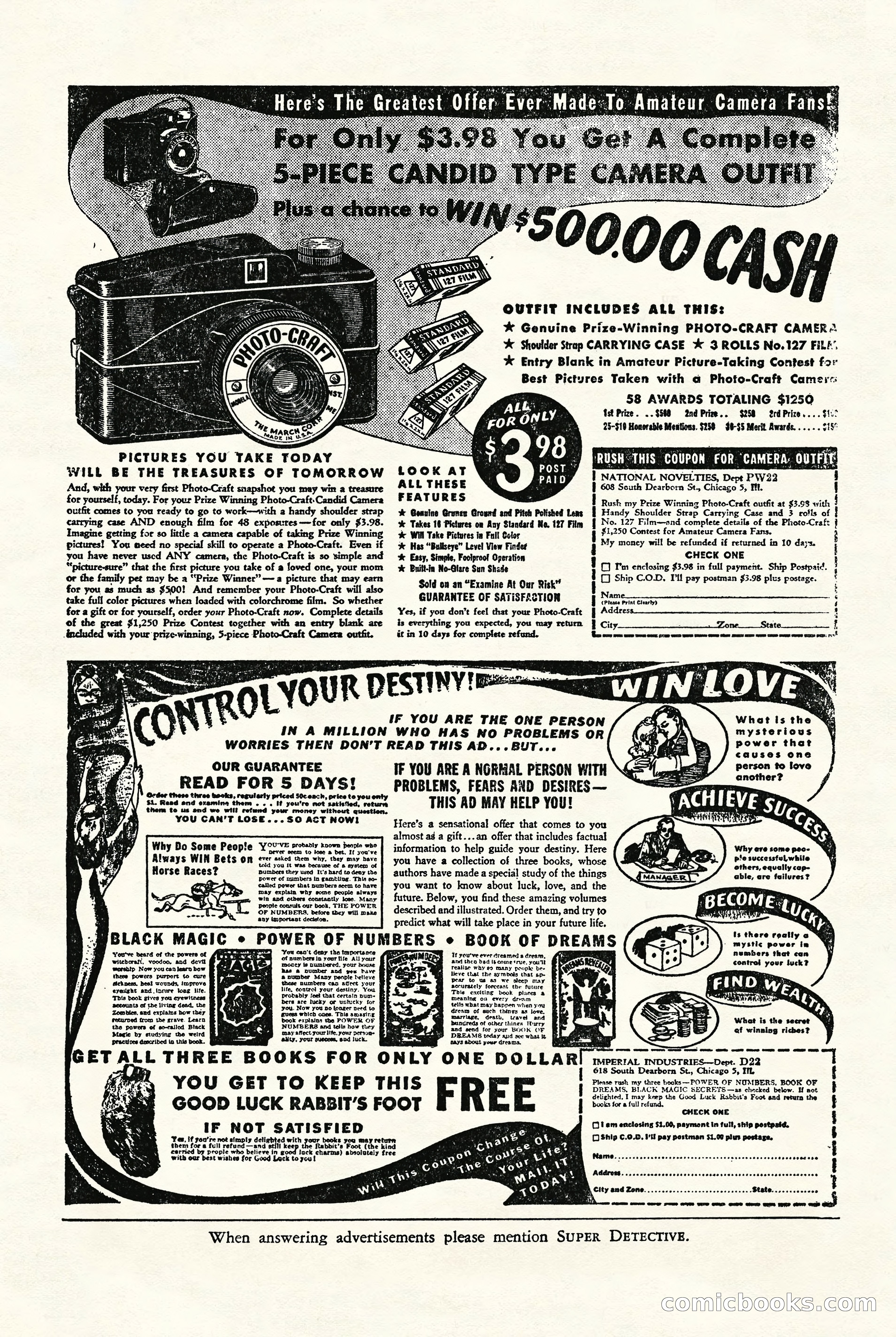 Super-Detective, November 1946 — page 130 of 132