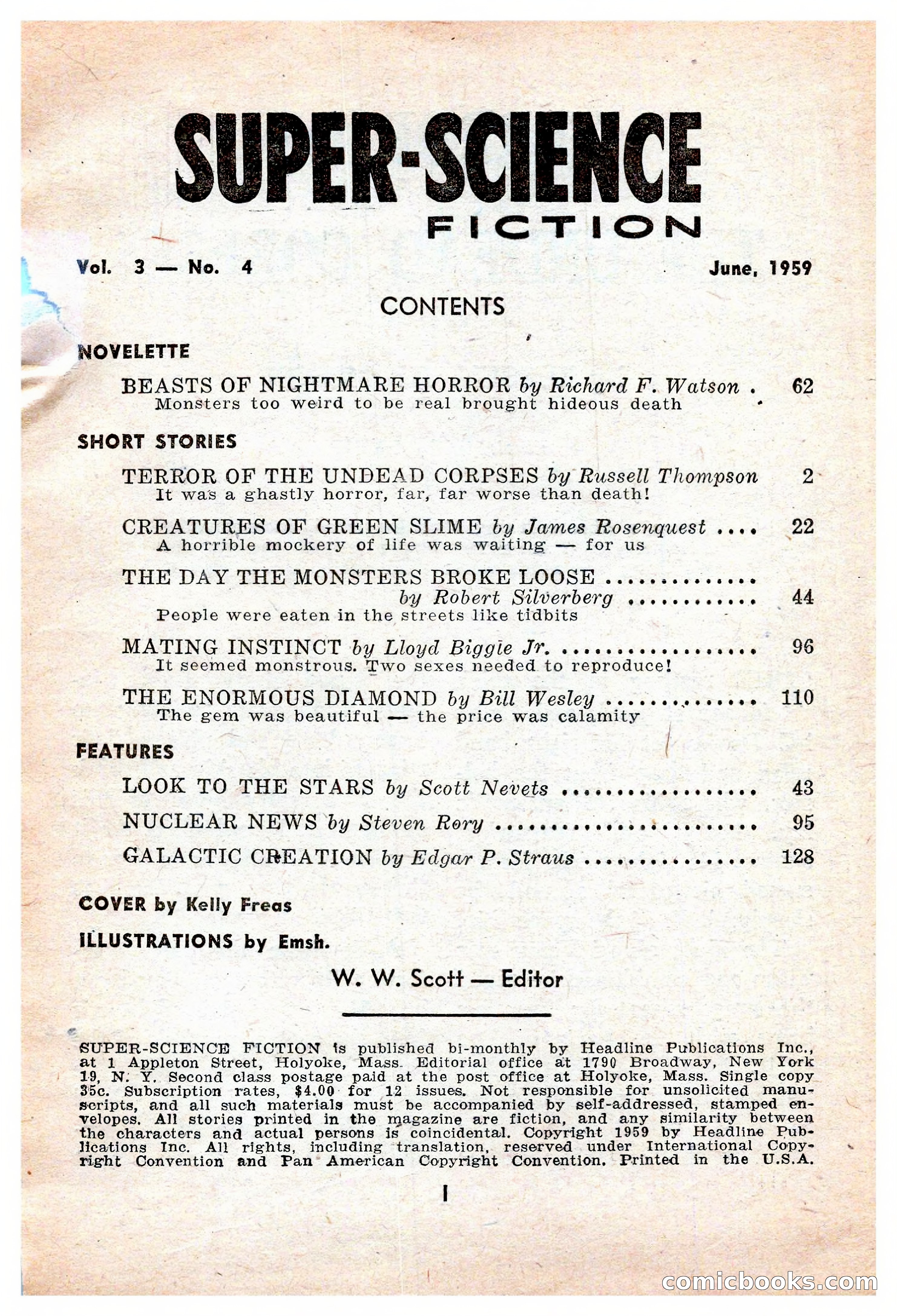 Super-Science Fiction, Vol. 3, No. 4 — page 4 of 133