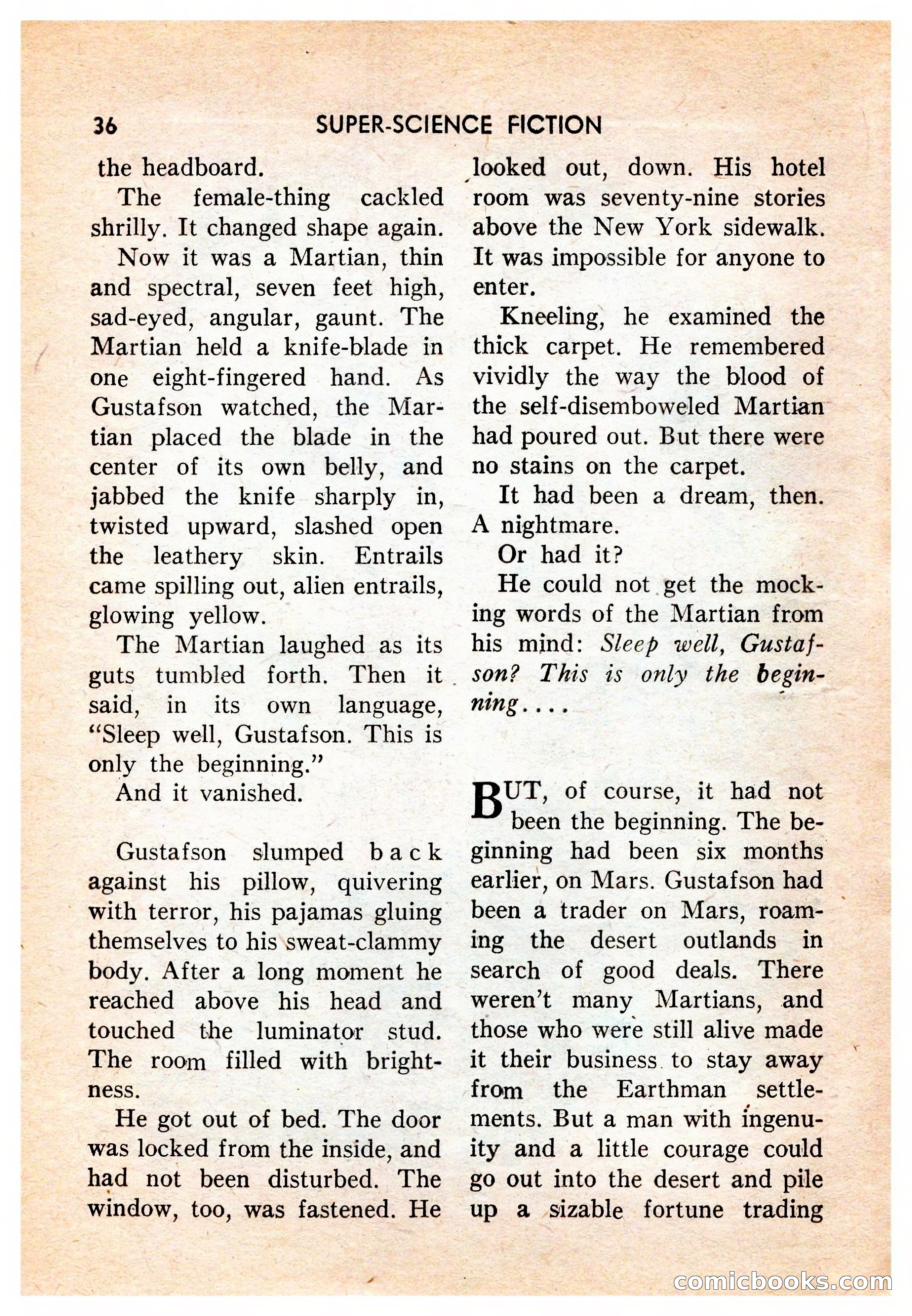Super-Science Fiction, October 1959 — page 38 of 132