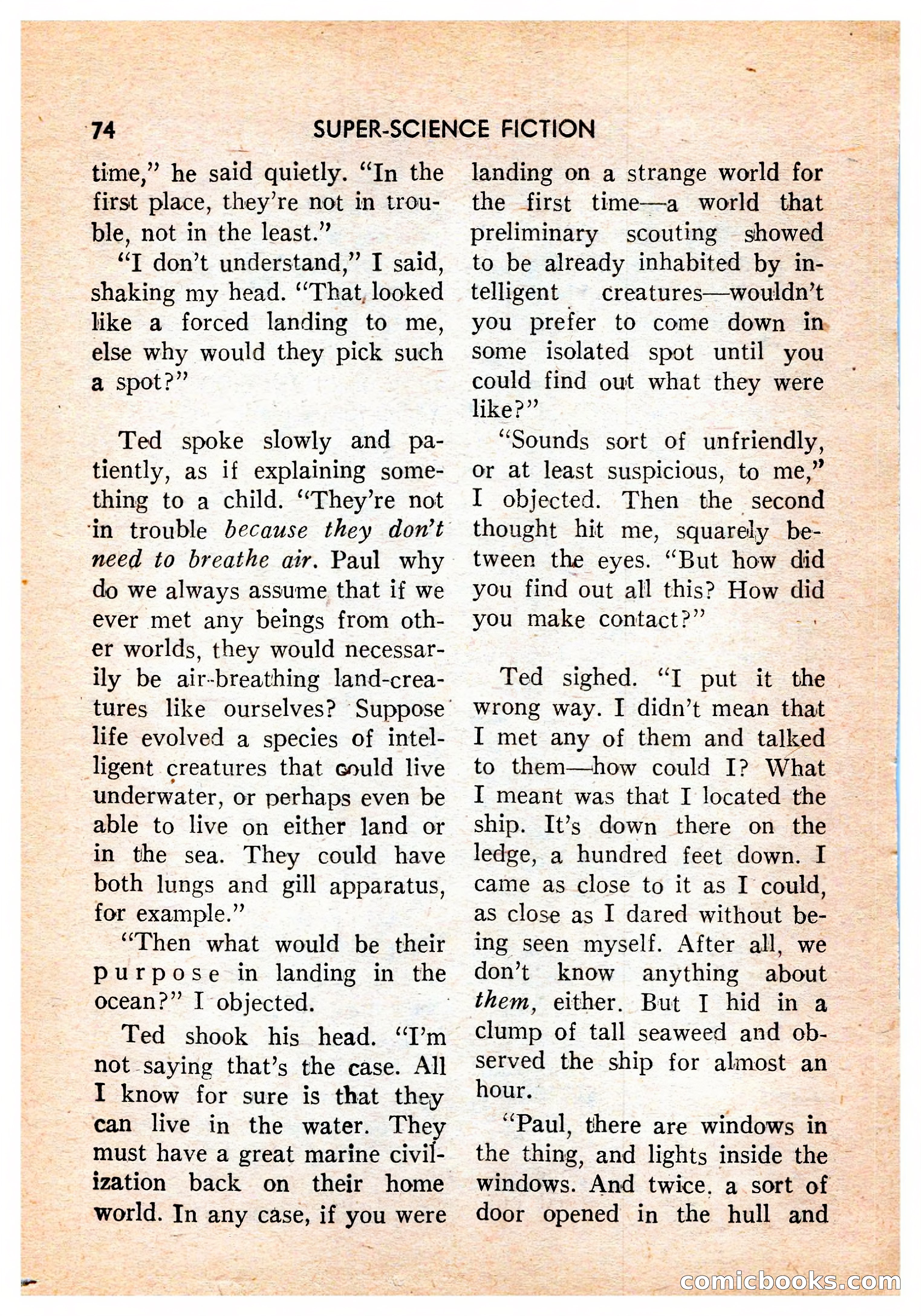 Super-Science Fiction, October 1959 — page 76 of 132