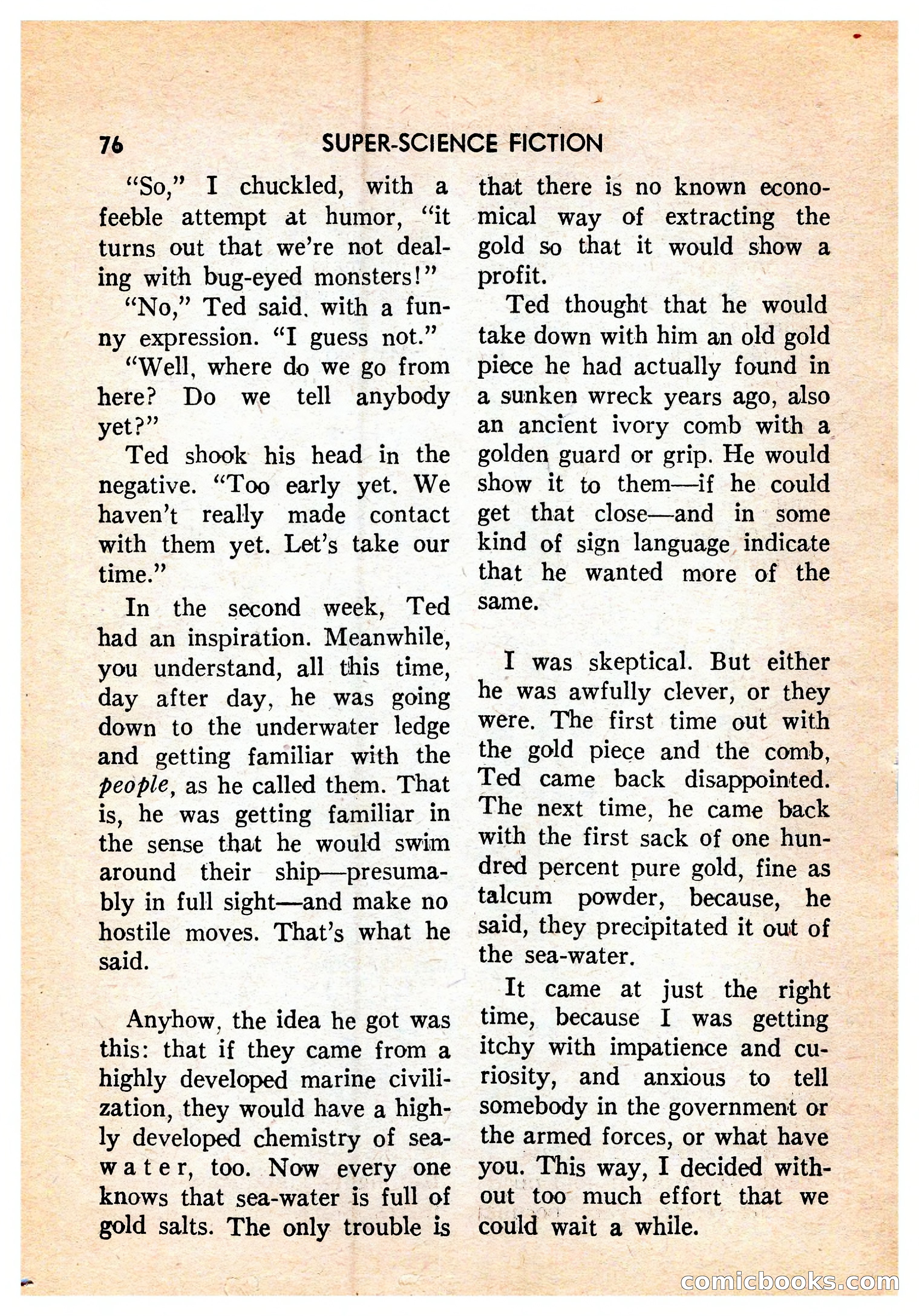 Super-Science Fiction, October 1959 — page 78 of 132