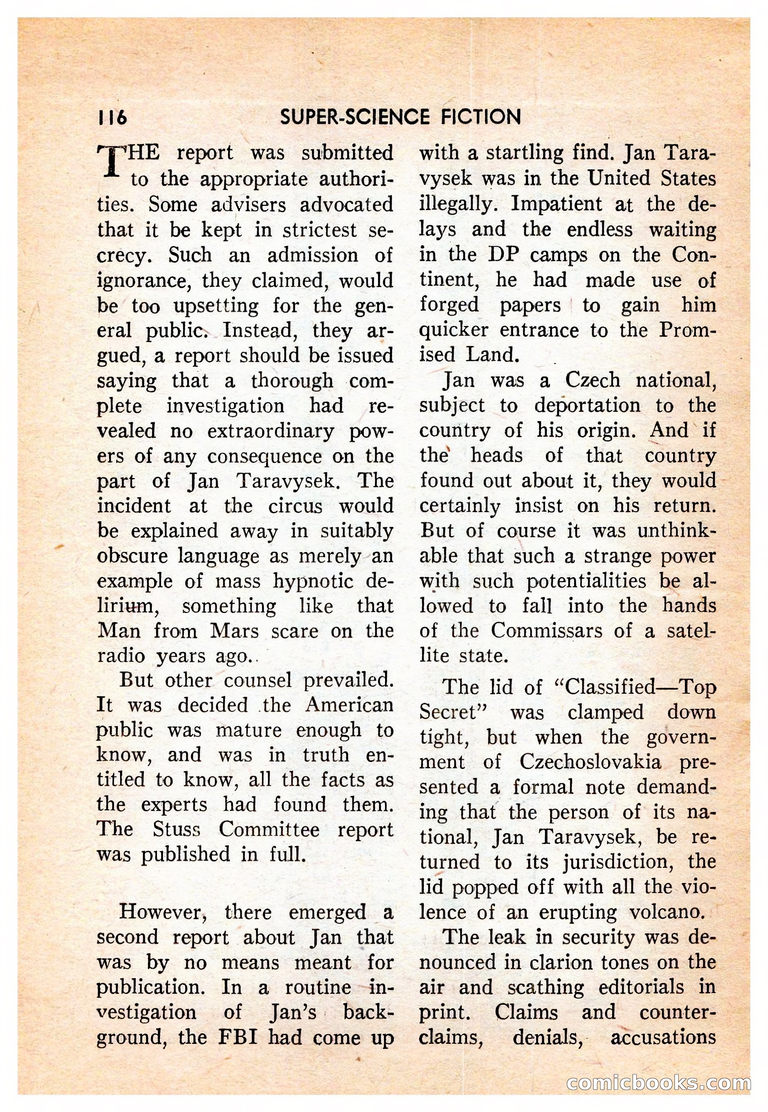 Super-Science Fiction, October 1959 — page 118 of 132