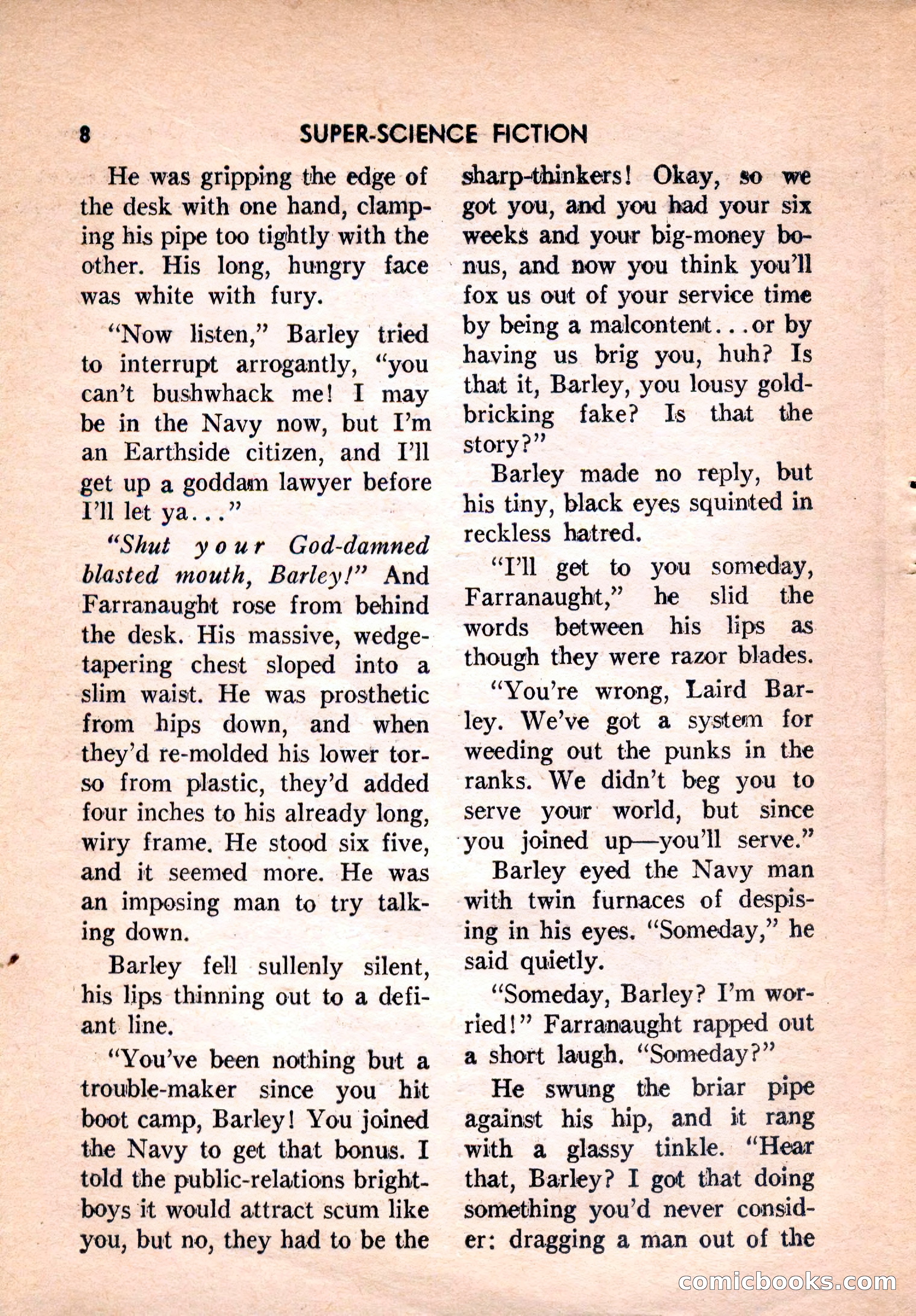 Super Science Fiction, February 1957 — page 10 of 132