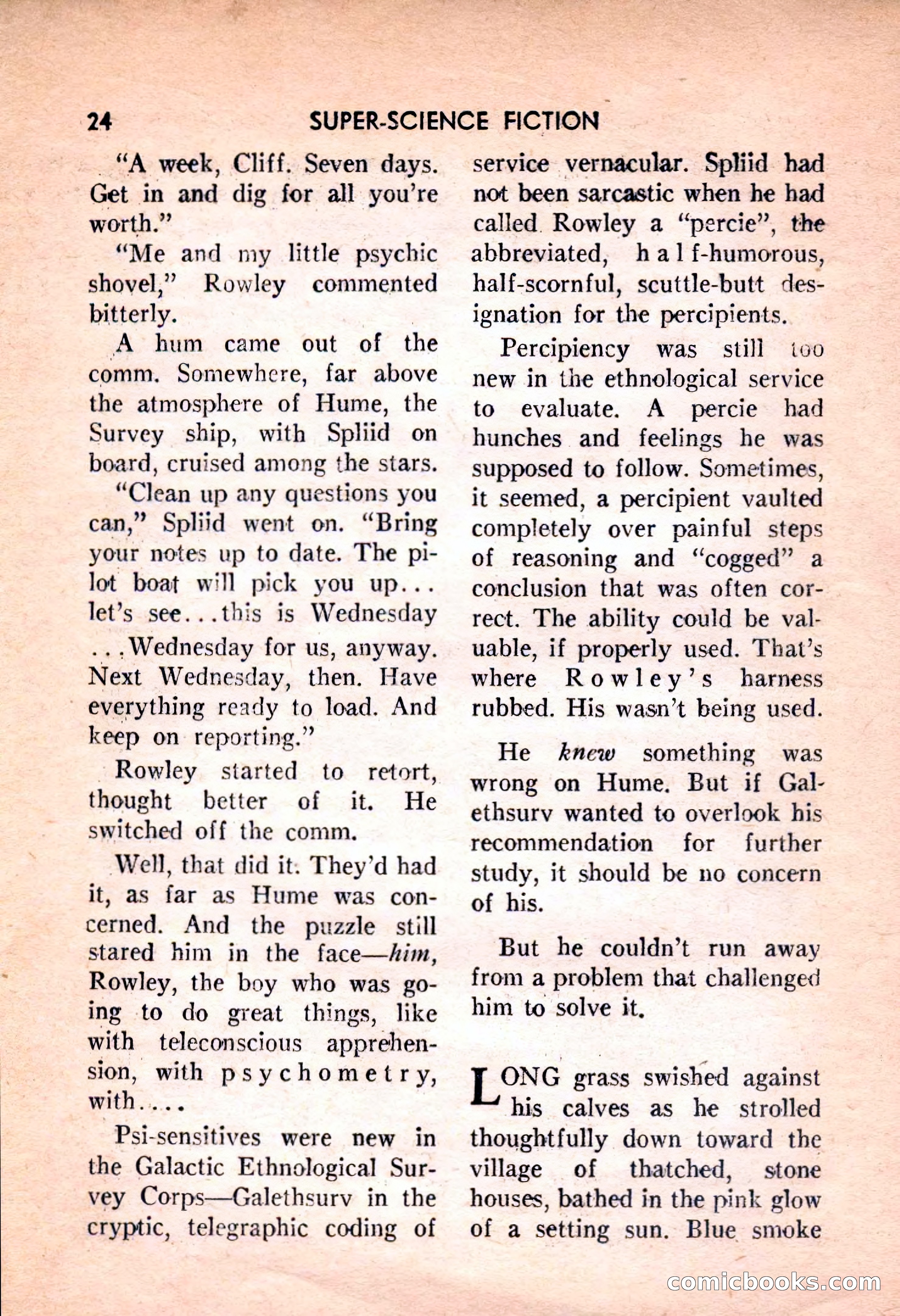 Super Science Fiction, February 1957 — page 26 of 132