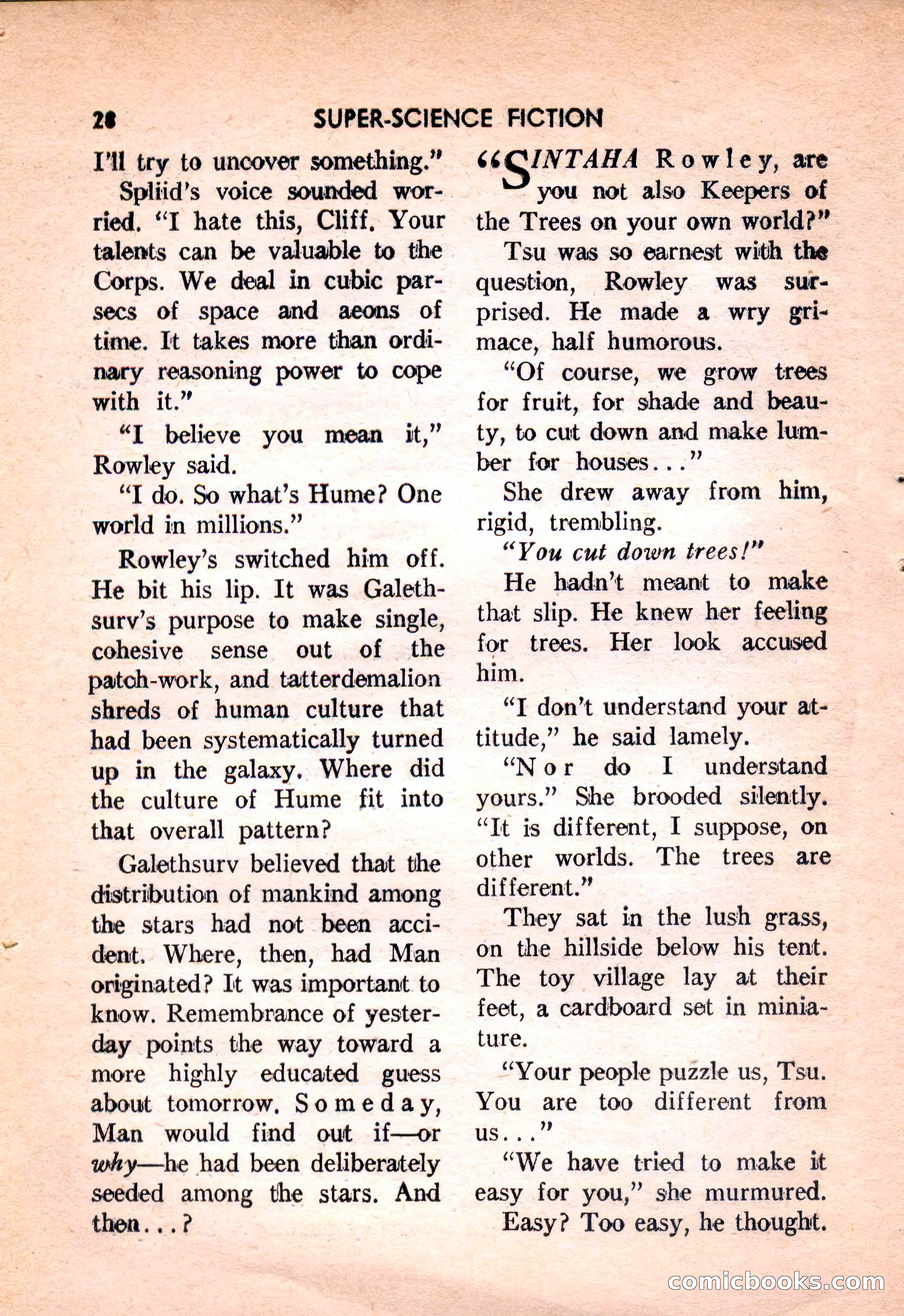 Super Science Fiction, February 1957 — page 30 of 132