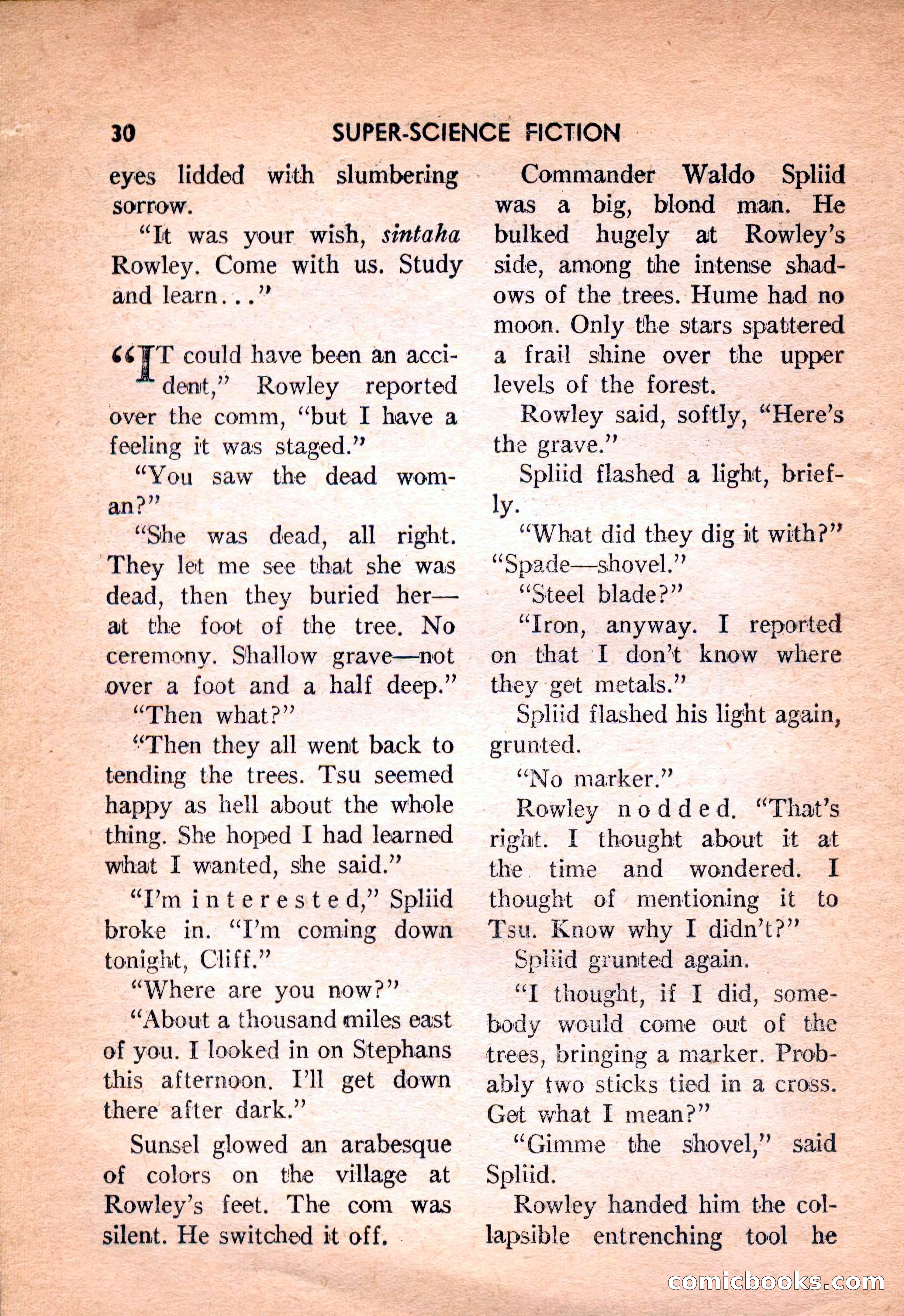 Super Science Fiction, February 1957 — page 32 of 132
