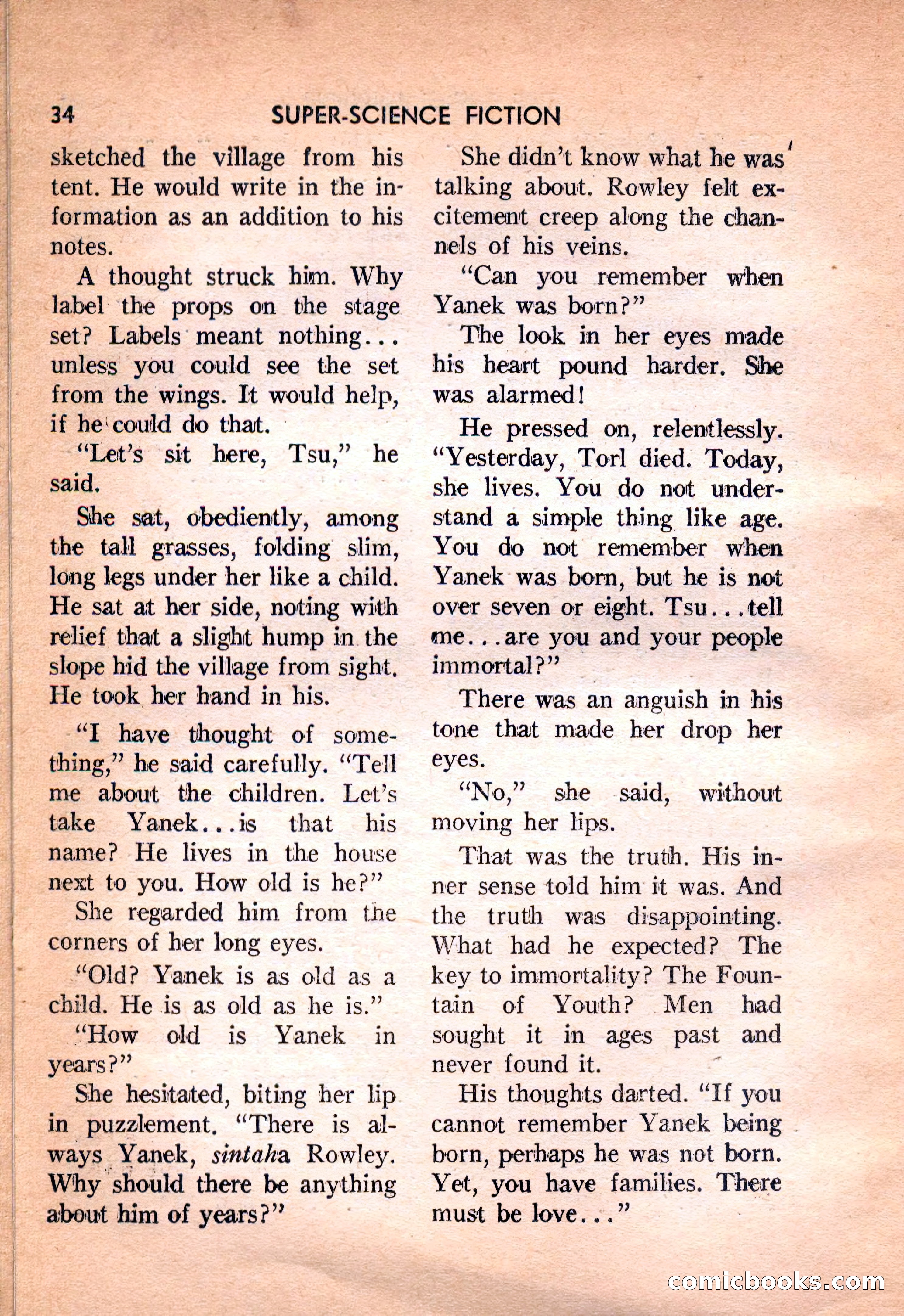 Super Science Fiction, February 1957 — page 36 of 132