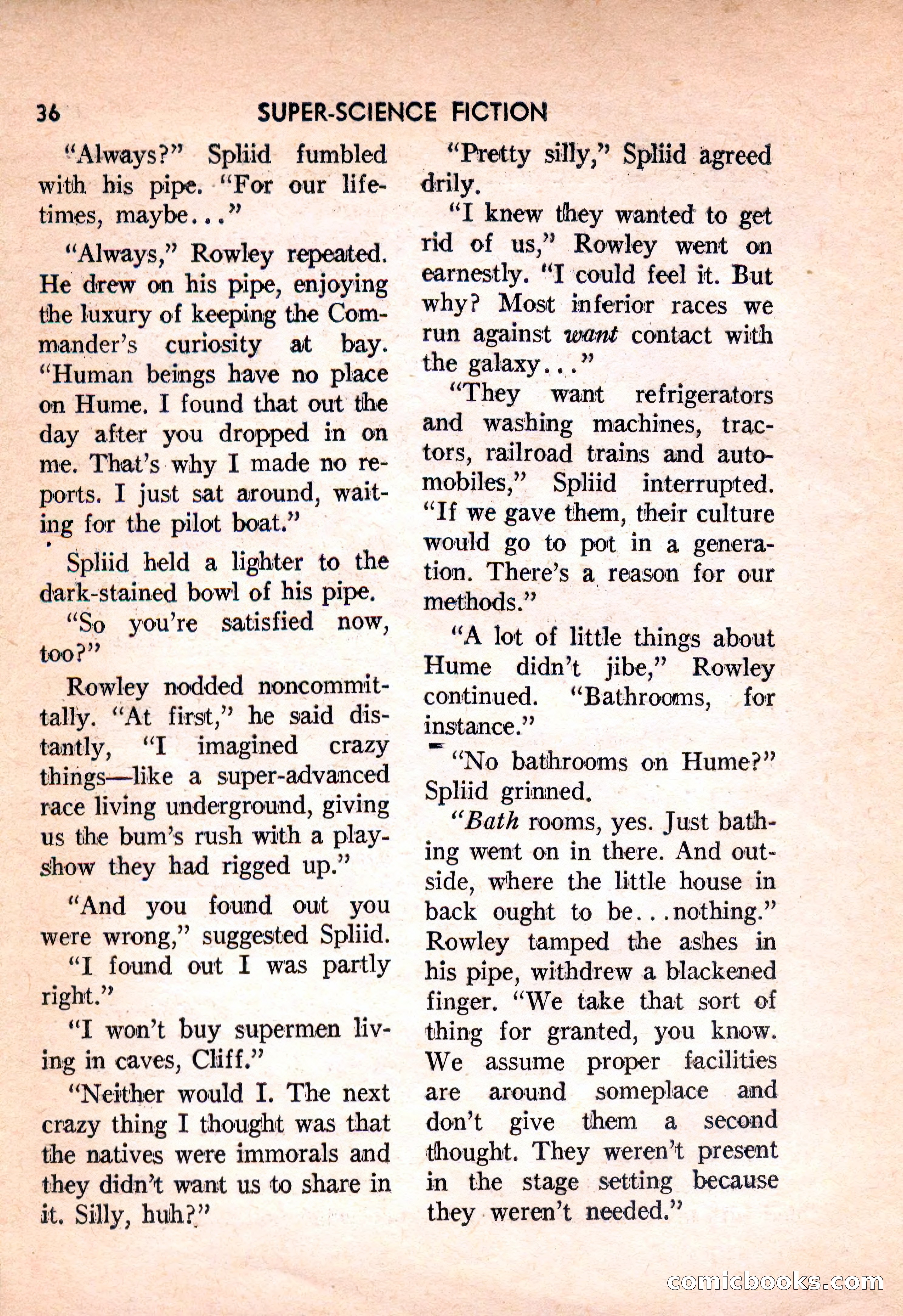 Super Science Fiction, February 1957 — page 38 of 132