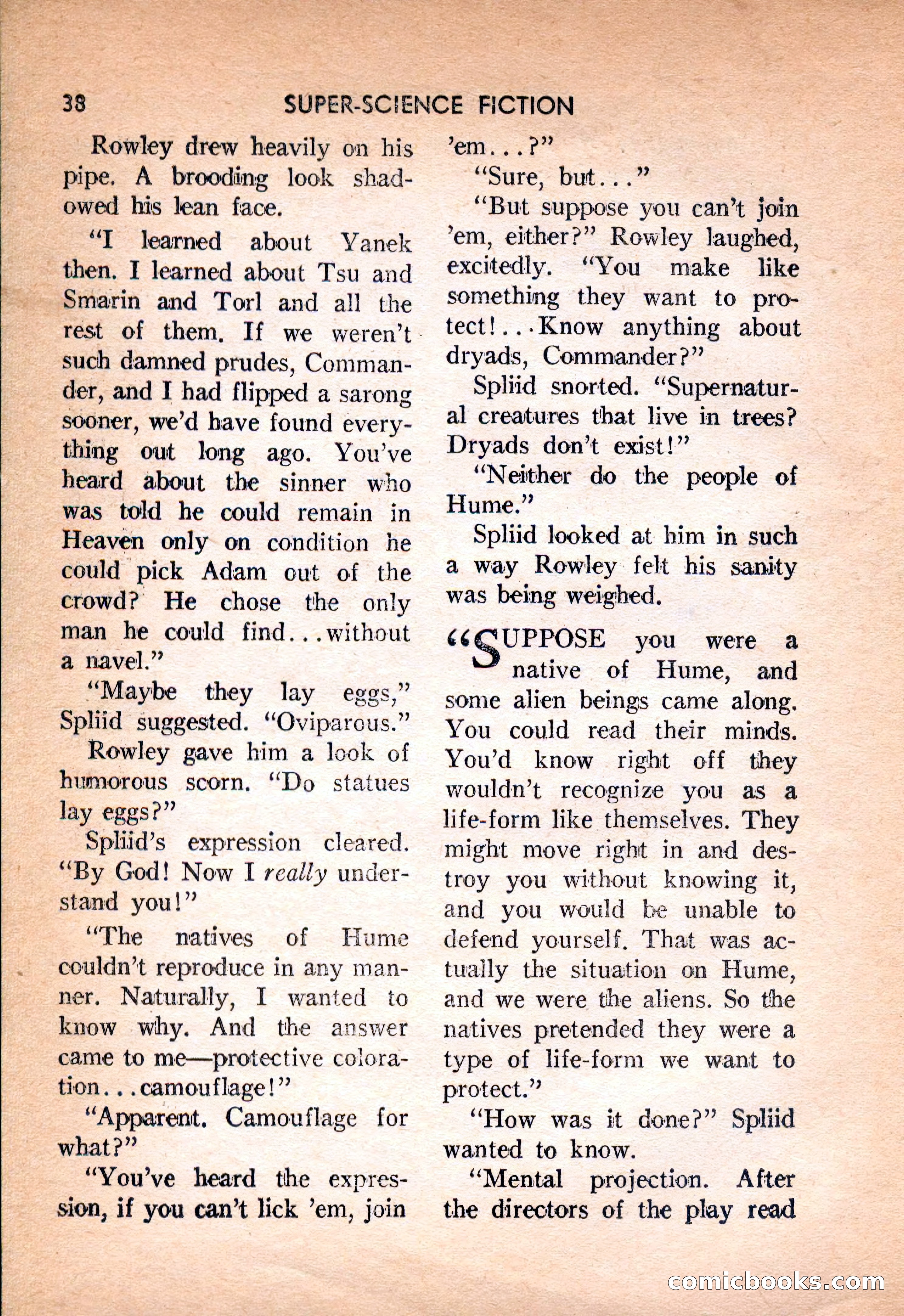 Super Science Fiction, February 1957 — page 40 of 132
