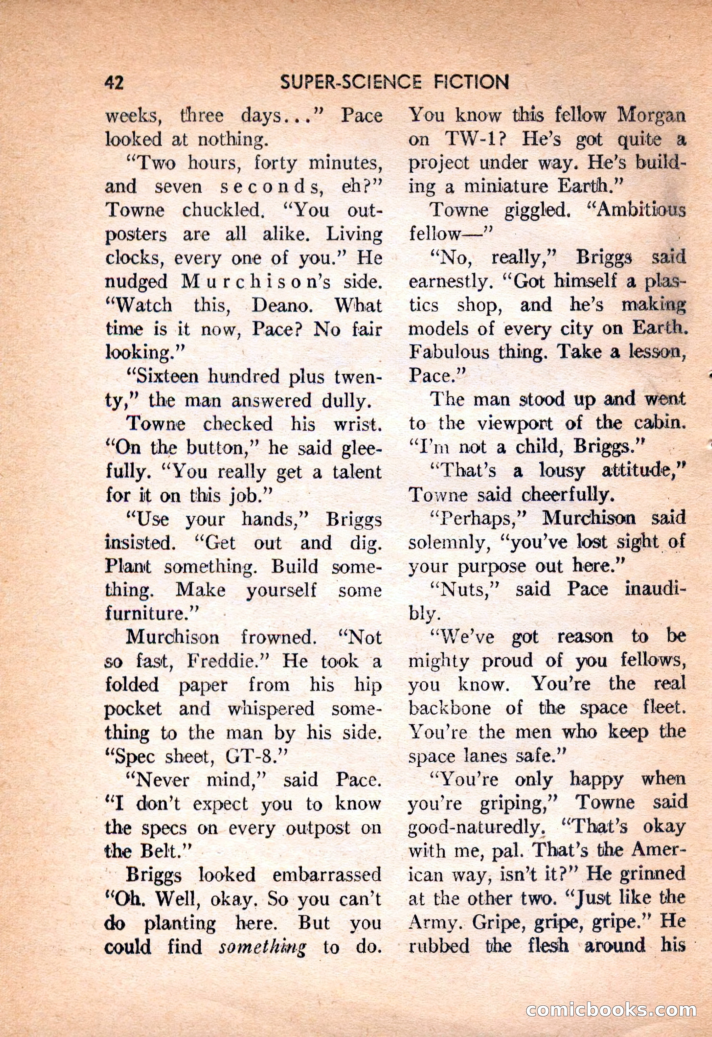 Super Science Fiction, February 1957 — page 44 of 132