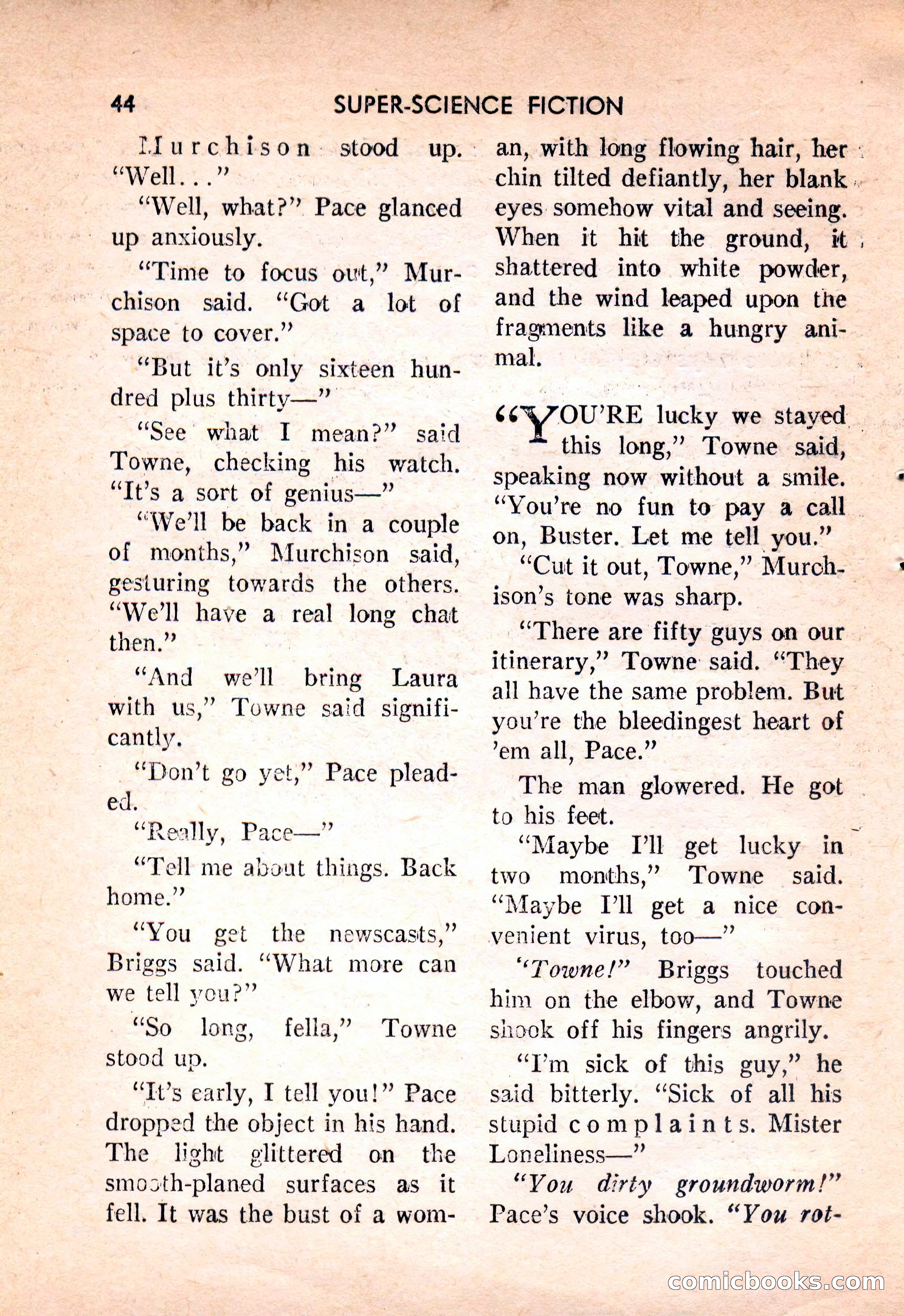 Super Science Fiction, February 1957 — page 46 of 132