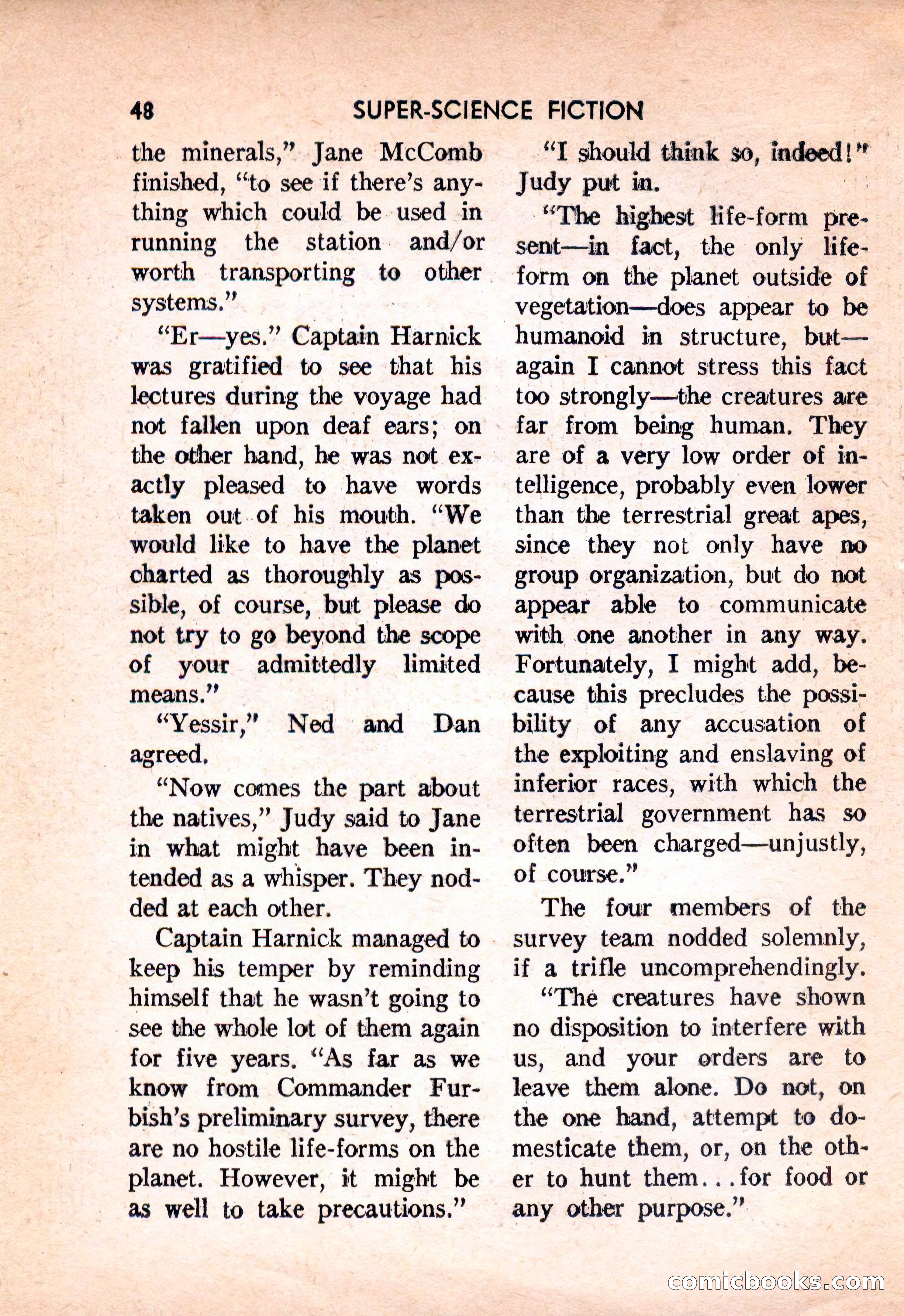Super Science Fiction, February 1957 — page 50 of 132