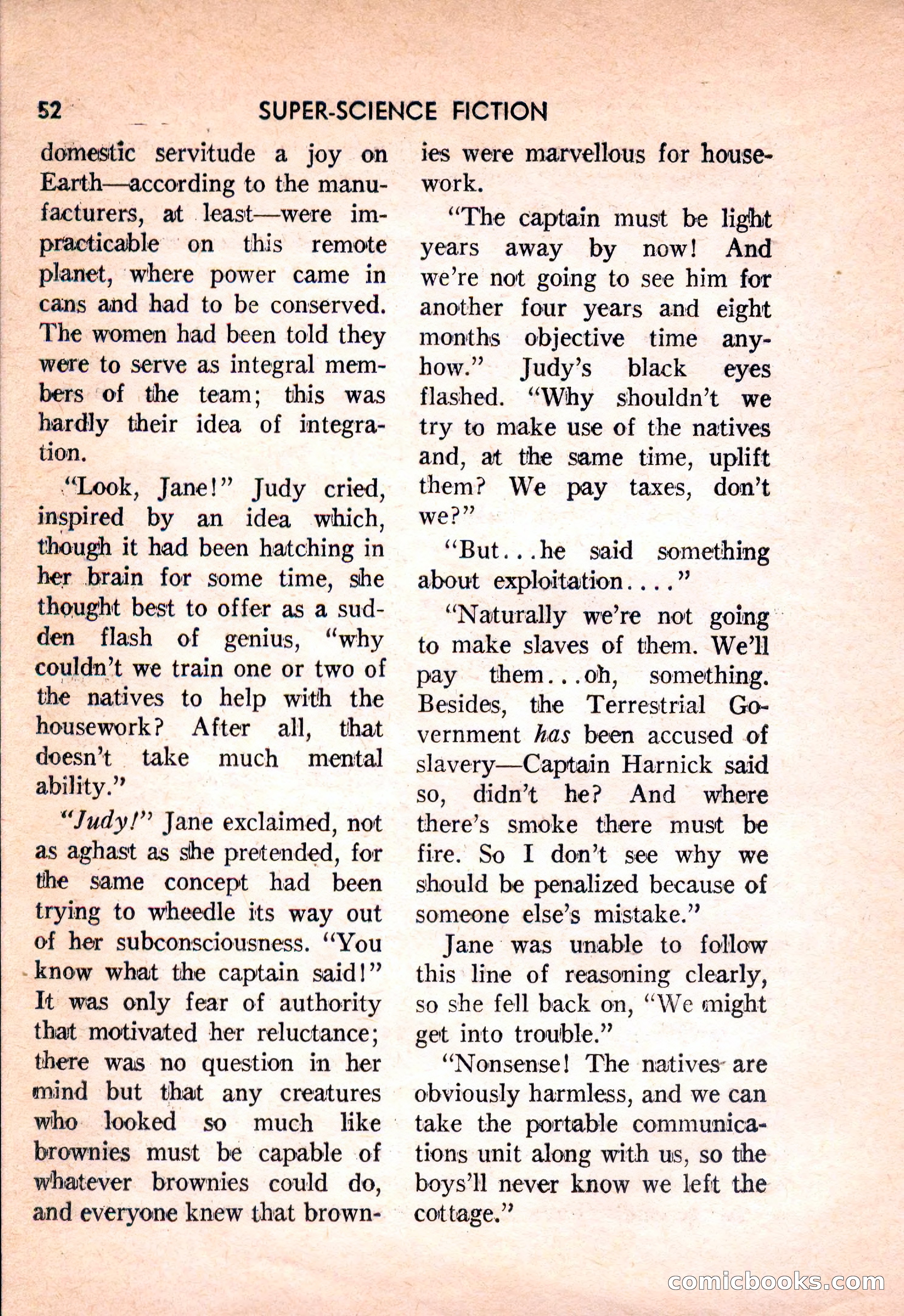 Super Science Fiction, February 1957 — page 54 of 132