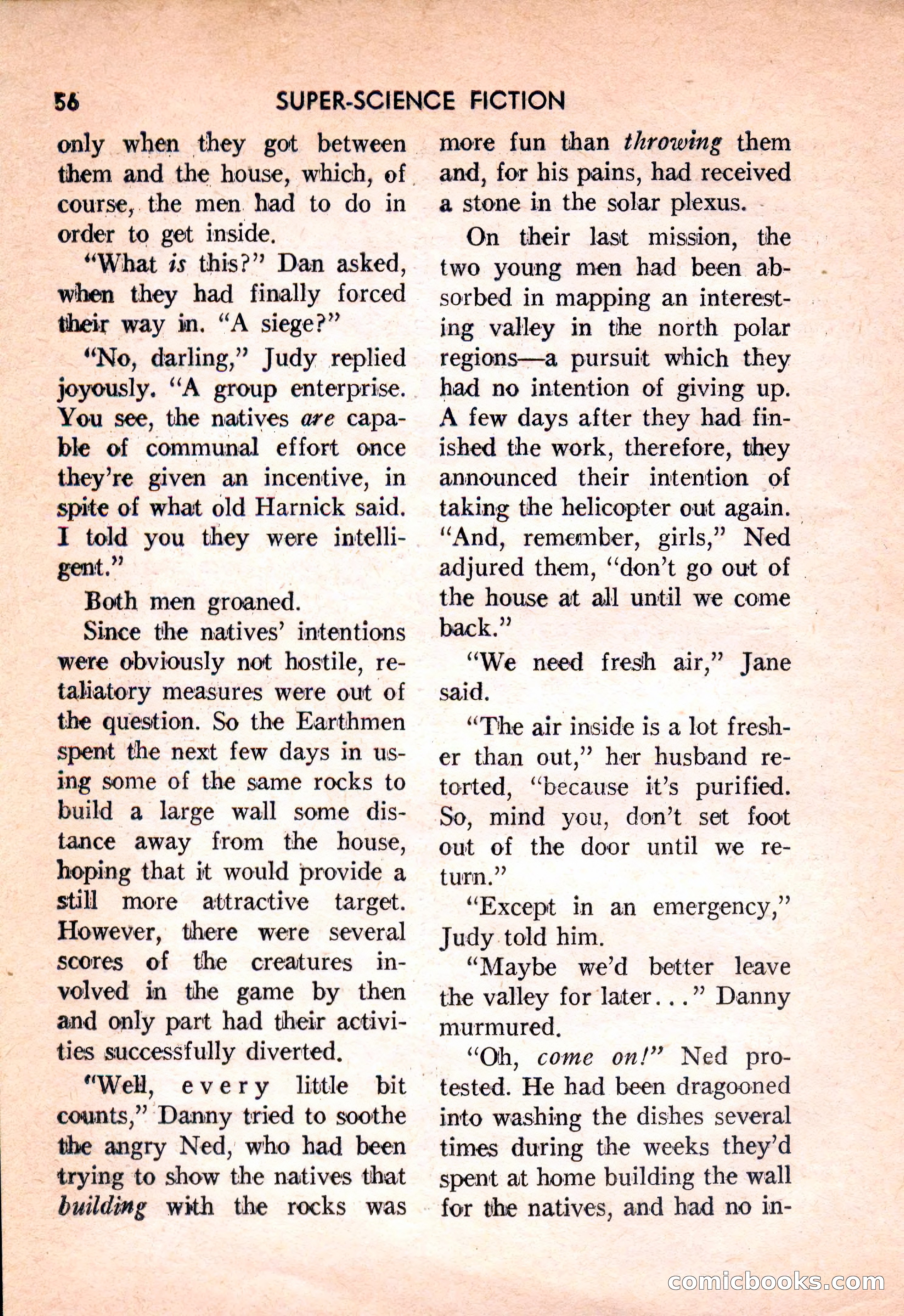 Super Science Fiction, February 1957 — page 58 of 132