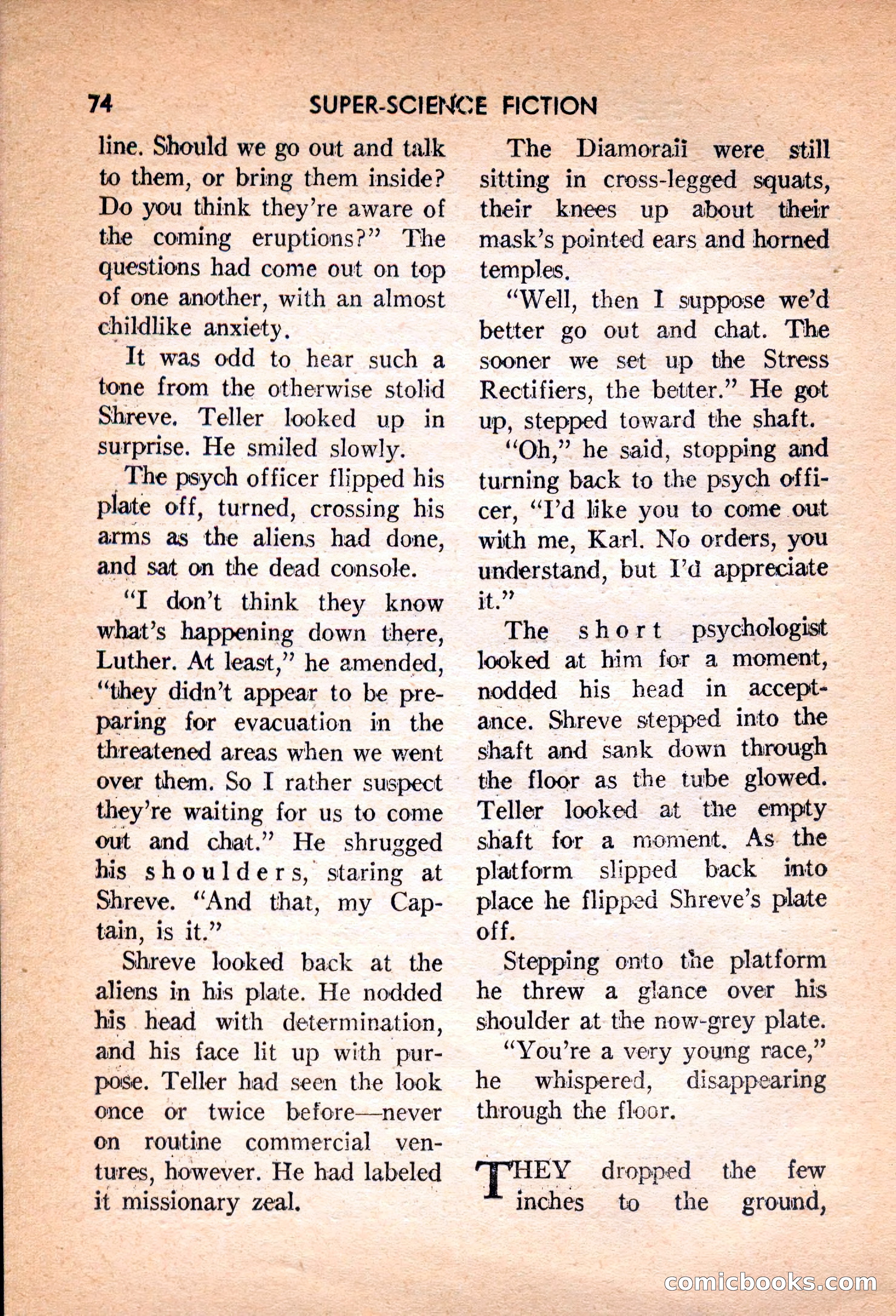 Super Science Fiction, February 1957 — page 76 of 132