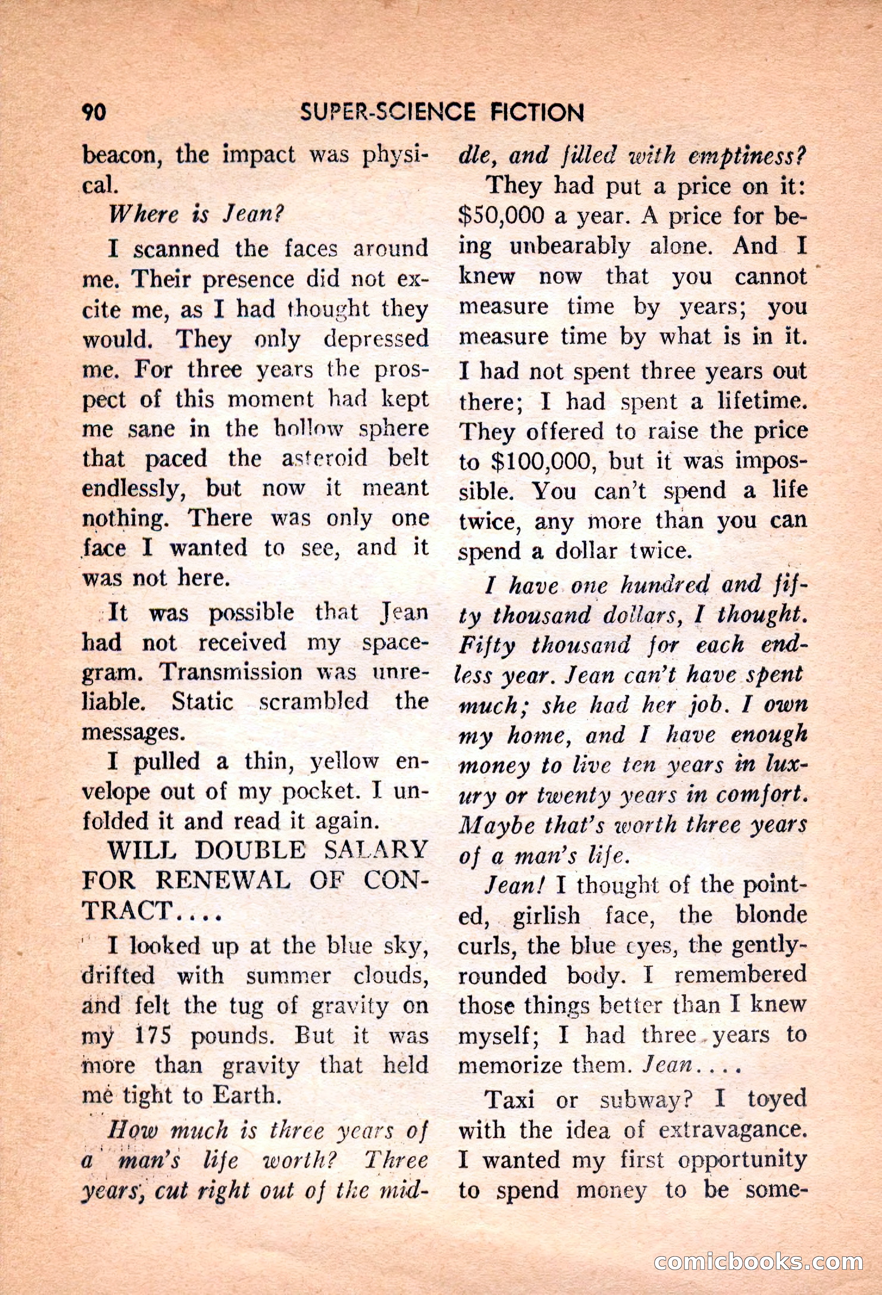 Super Science Fiction, February 1957 — page 92 of 132