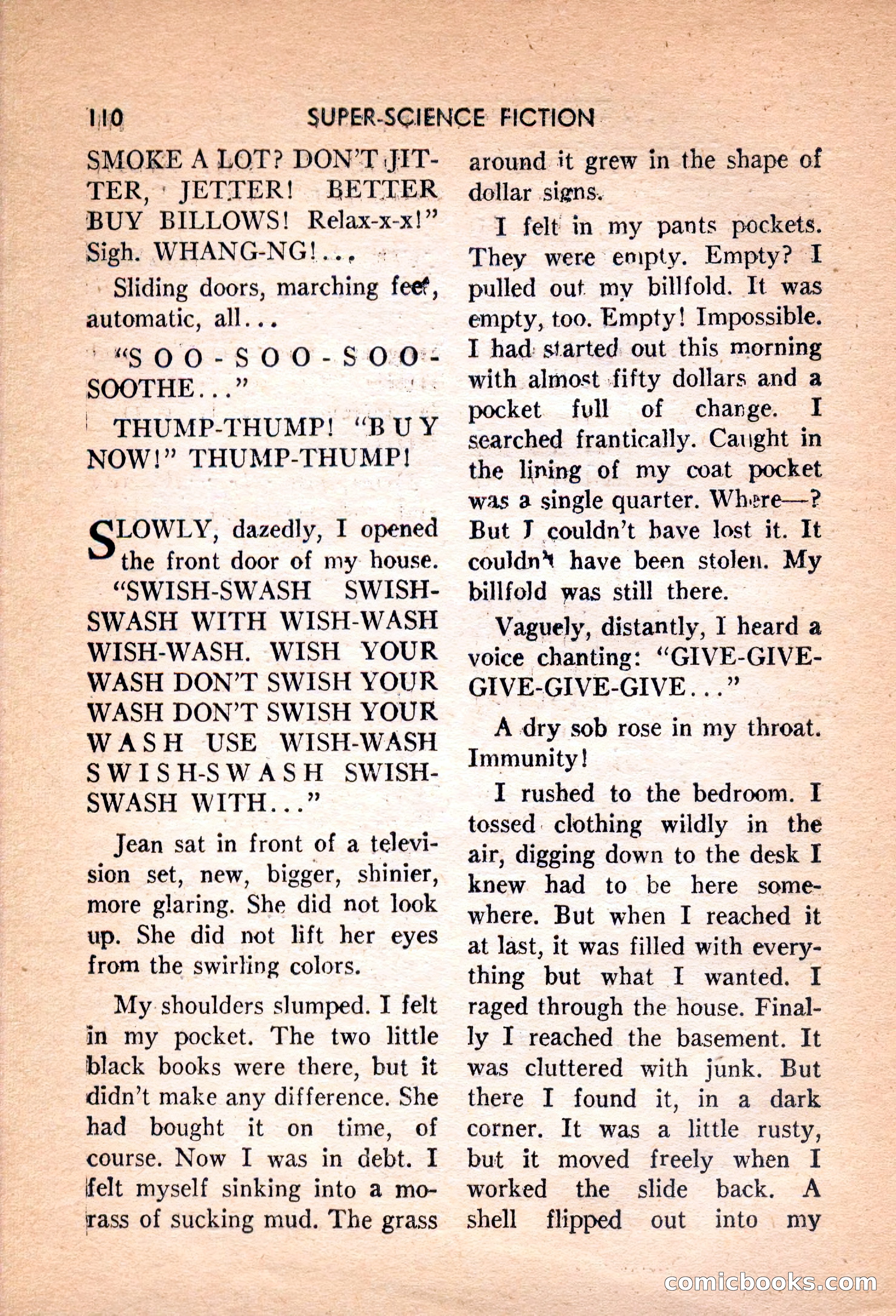 Super Science Fiction, February 1957 — page 112 of 132