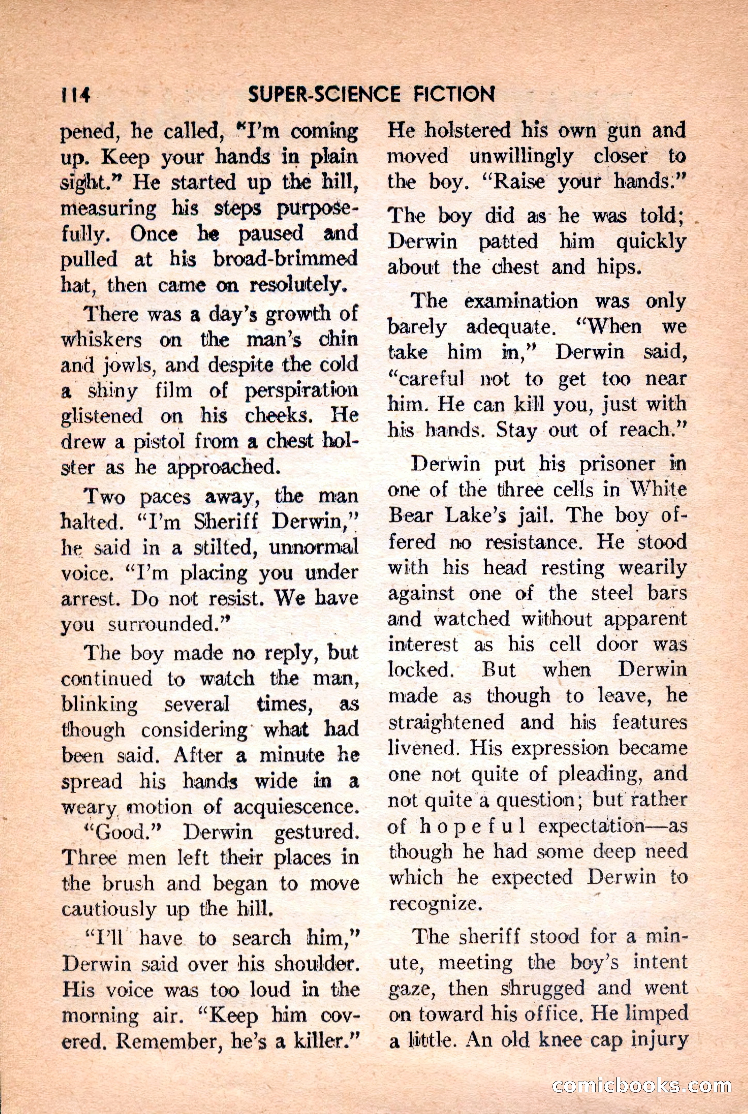 Super Science Fiction, February 1957 — page 116 of 132