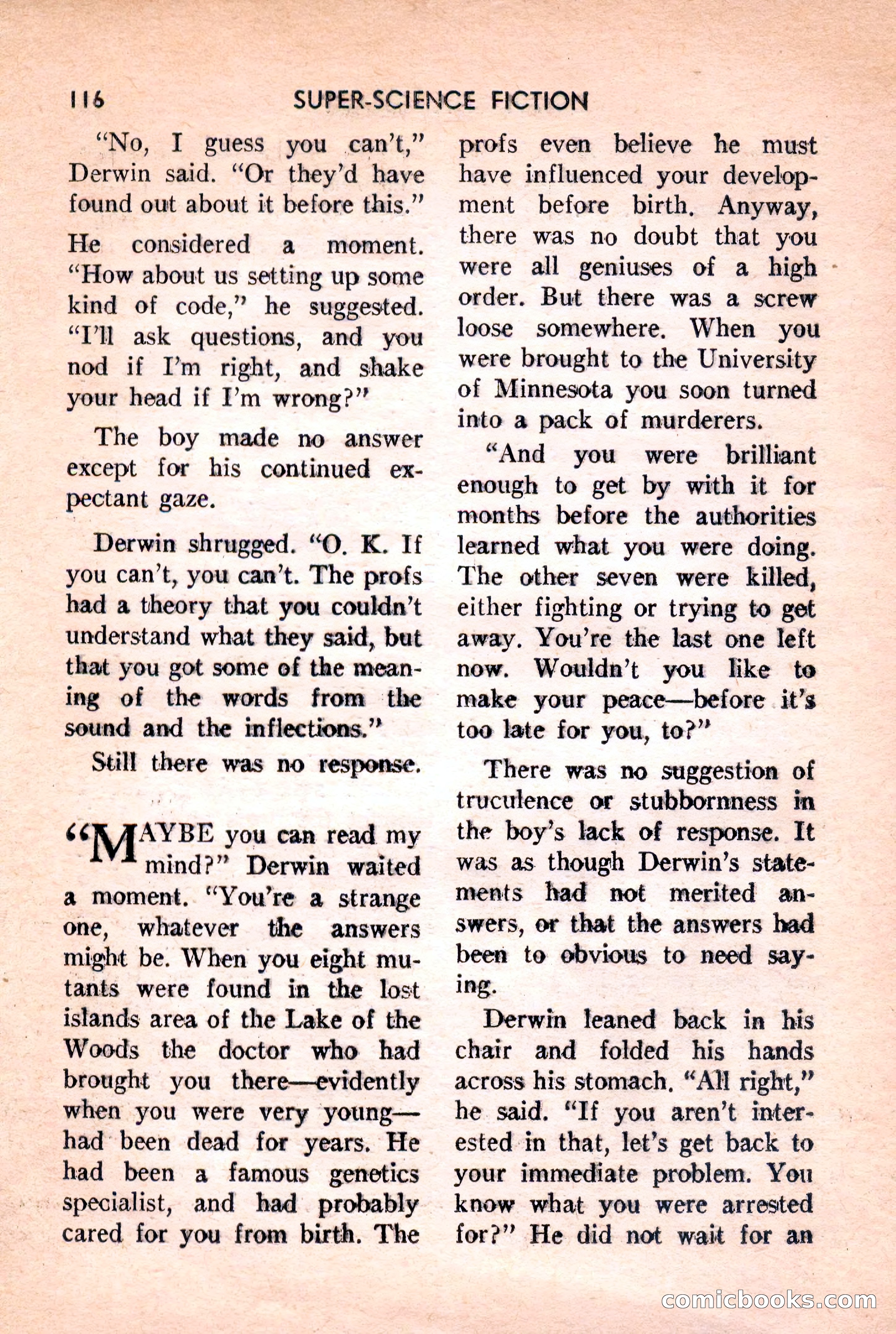 Super Science Fiction, February 1957 — page 118 of 132