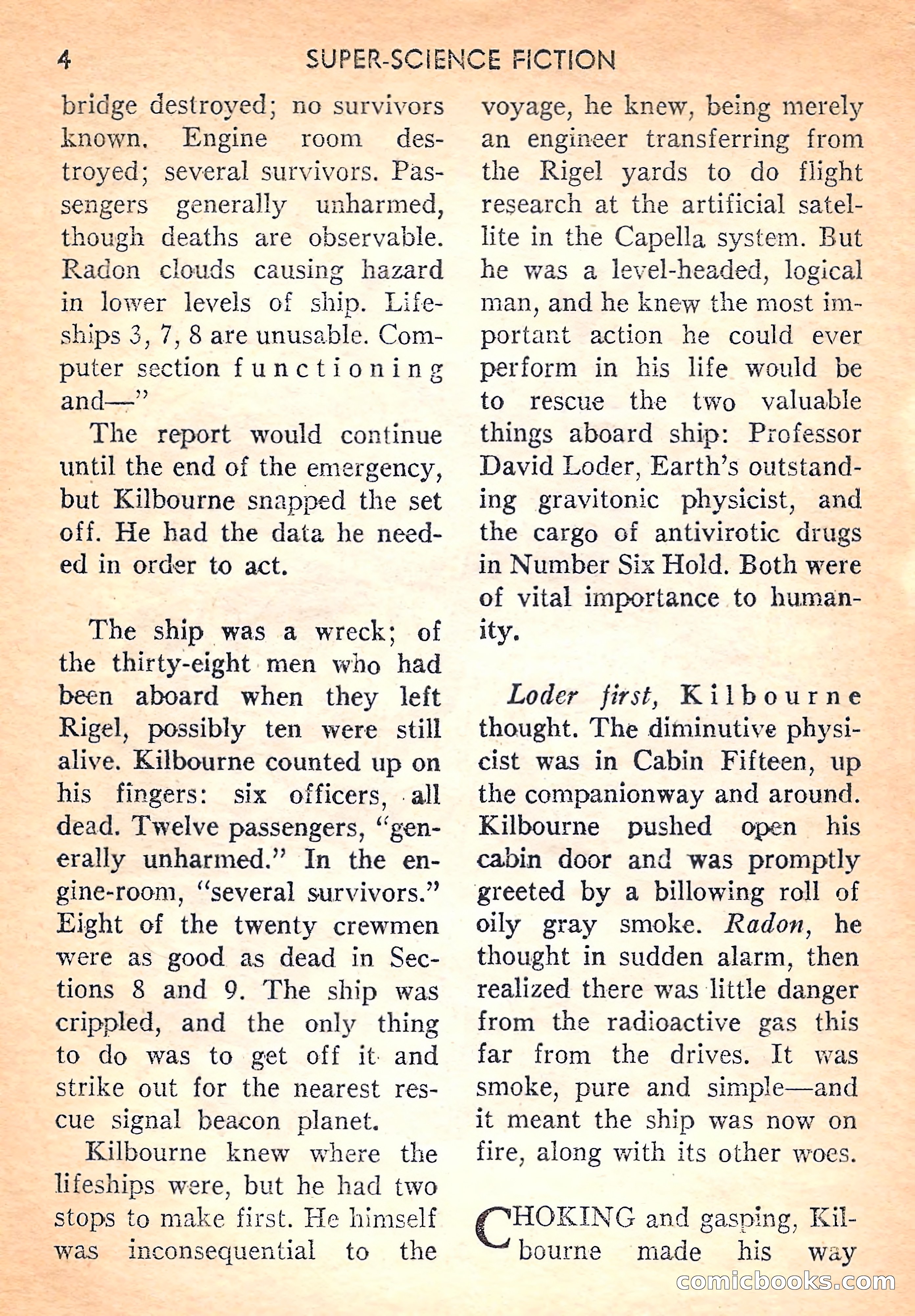 Super Science Fiction, August 1957 — page 6 of 132