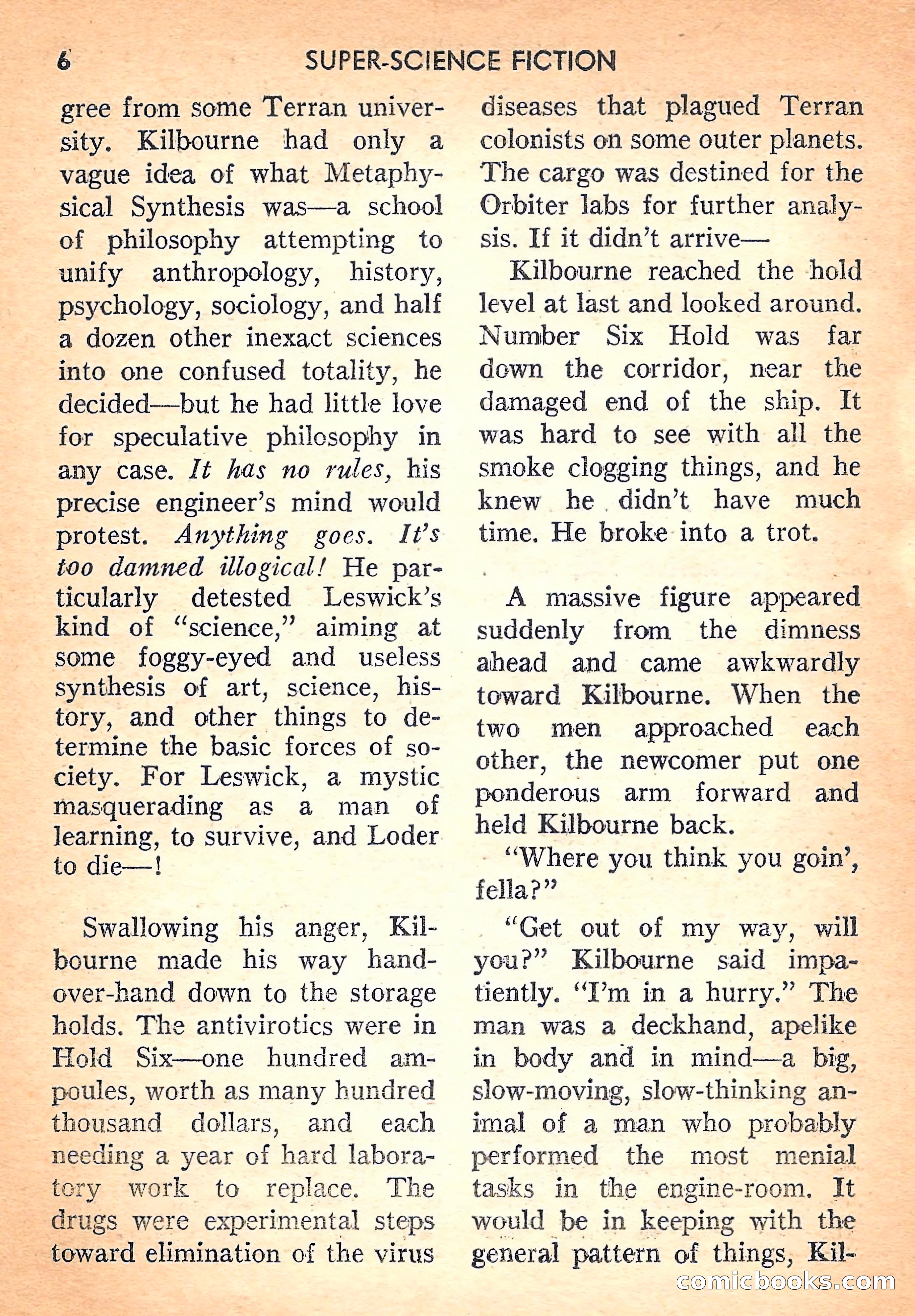 Super Science Fiction, August 1957 — page 8 of 132