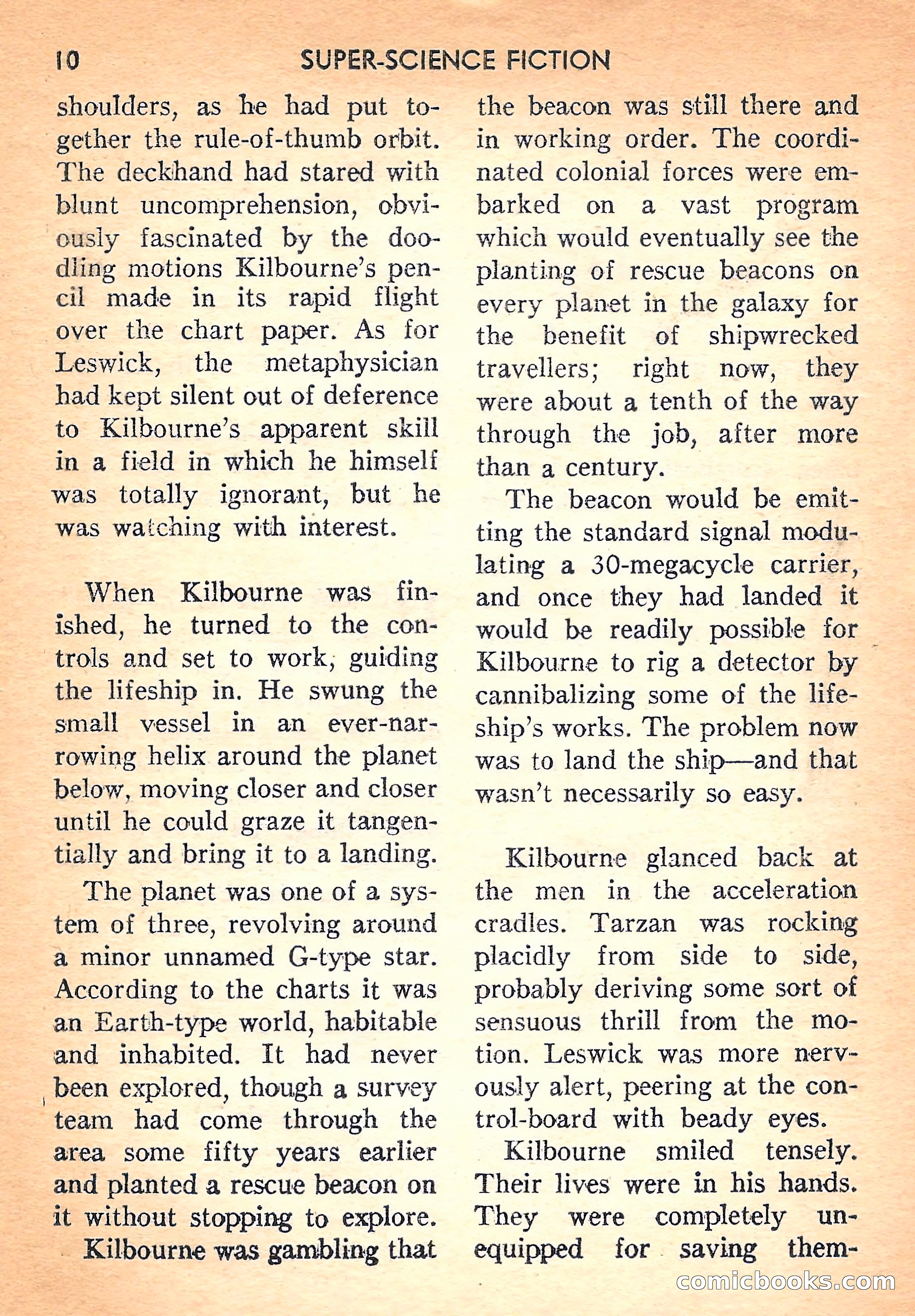 Super Science Fiction, August 1957 — page 12 of 132