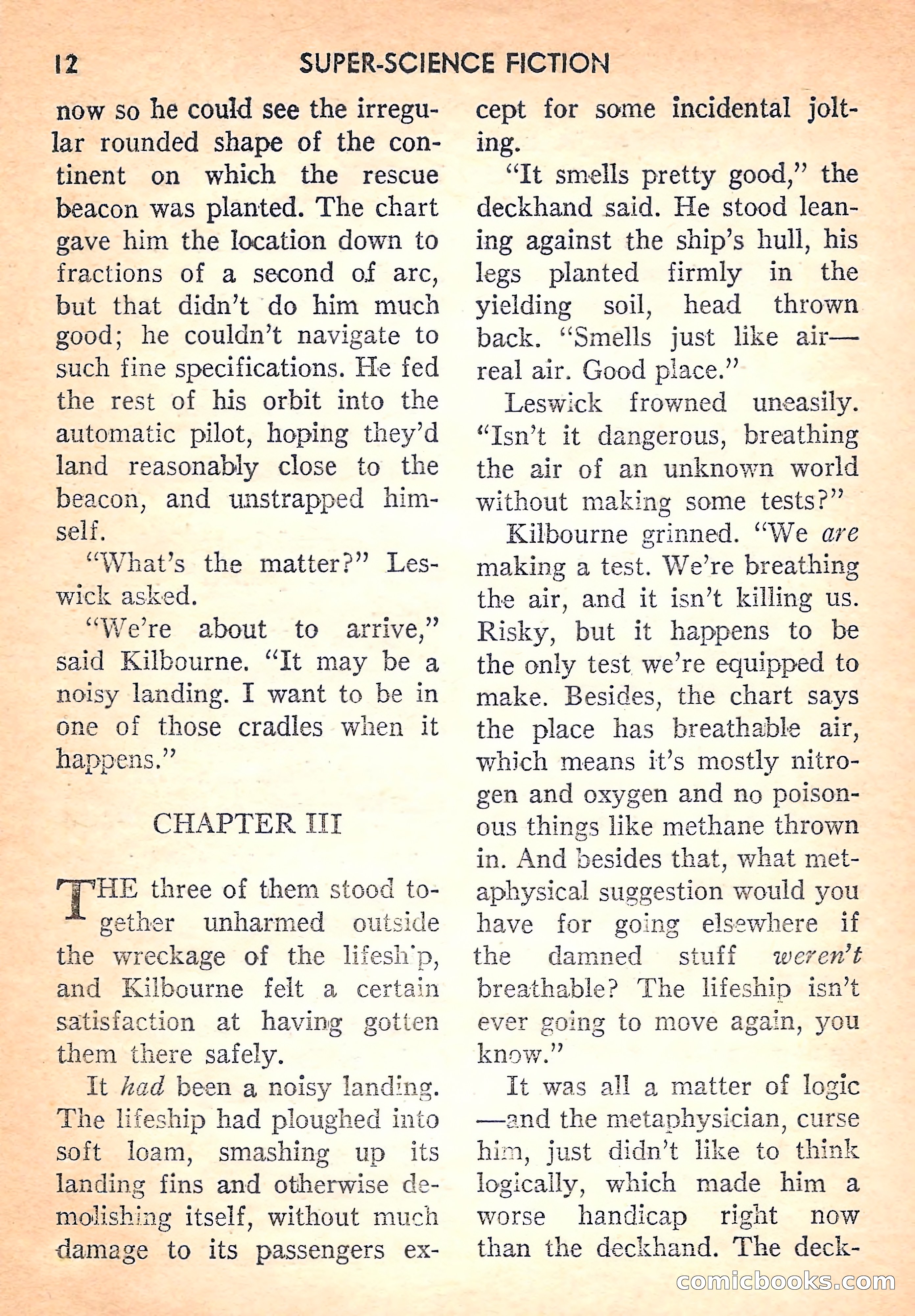 Super Science Fiction, August 1957 — page 14 of 132