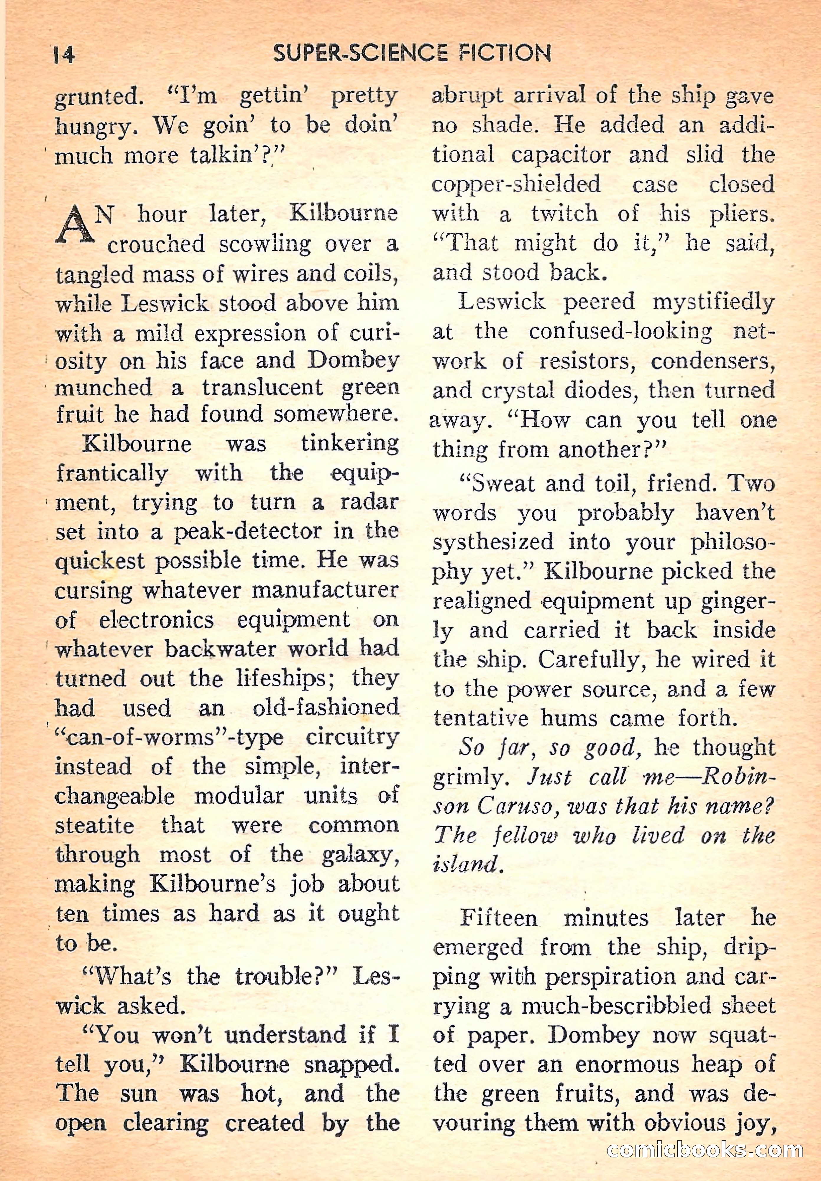 Super Science Fiction, August 1957 — page 16 of 132