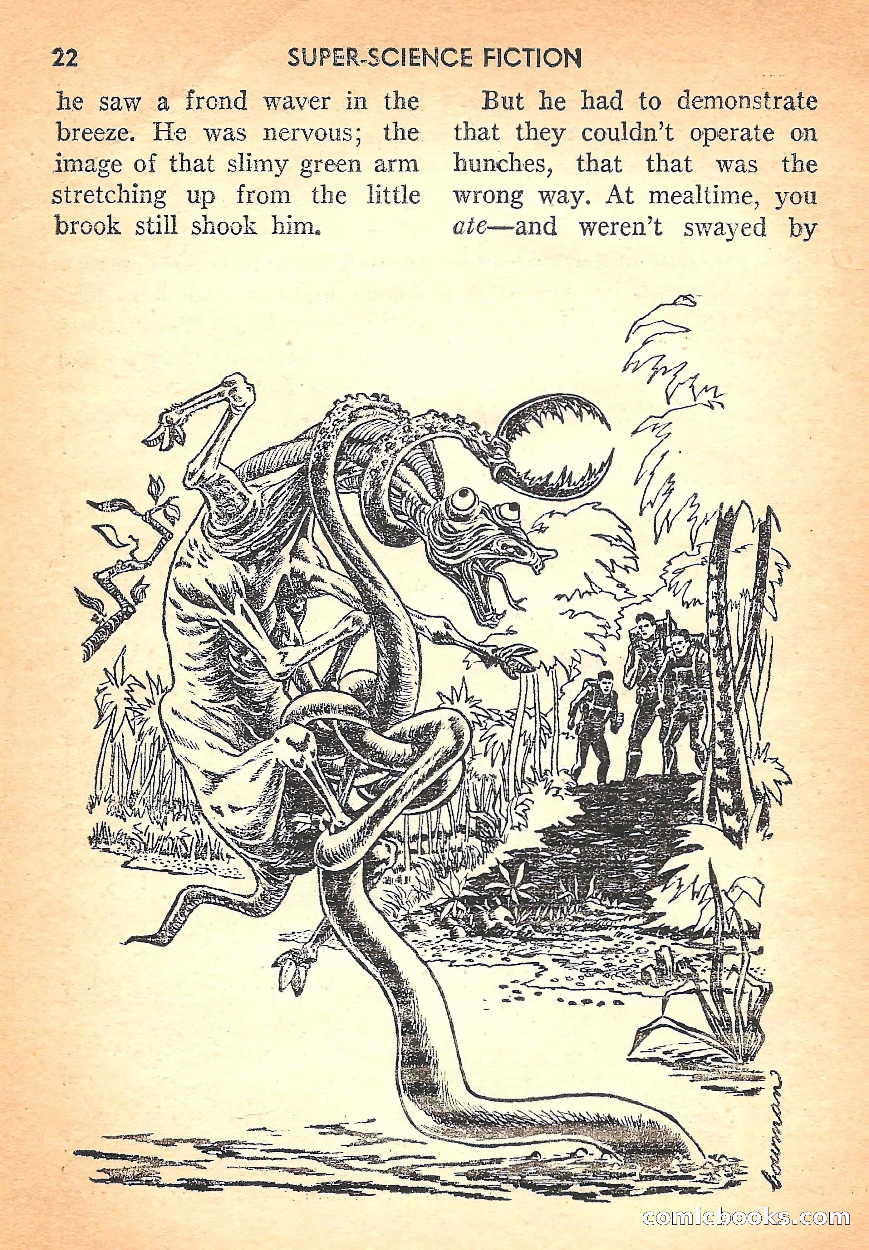 Super Science Fiction, August 1957 — page 24 of 132