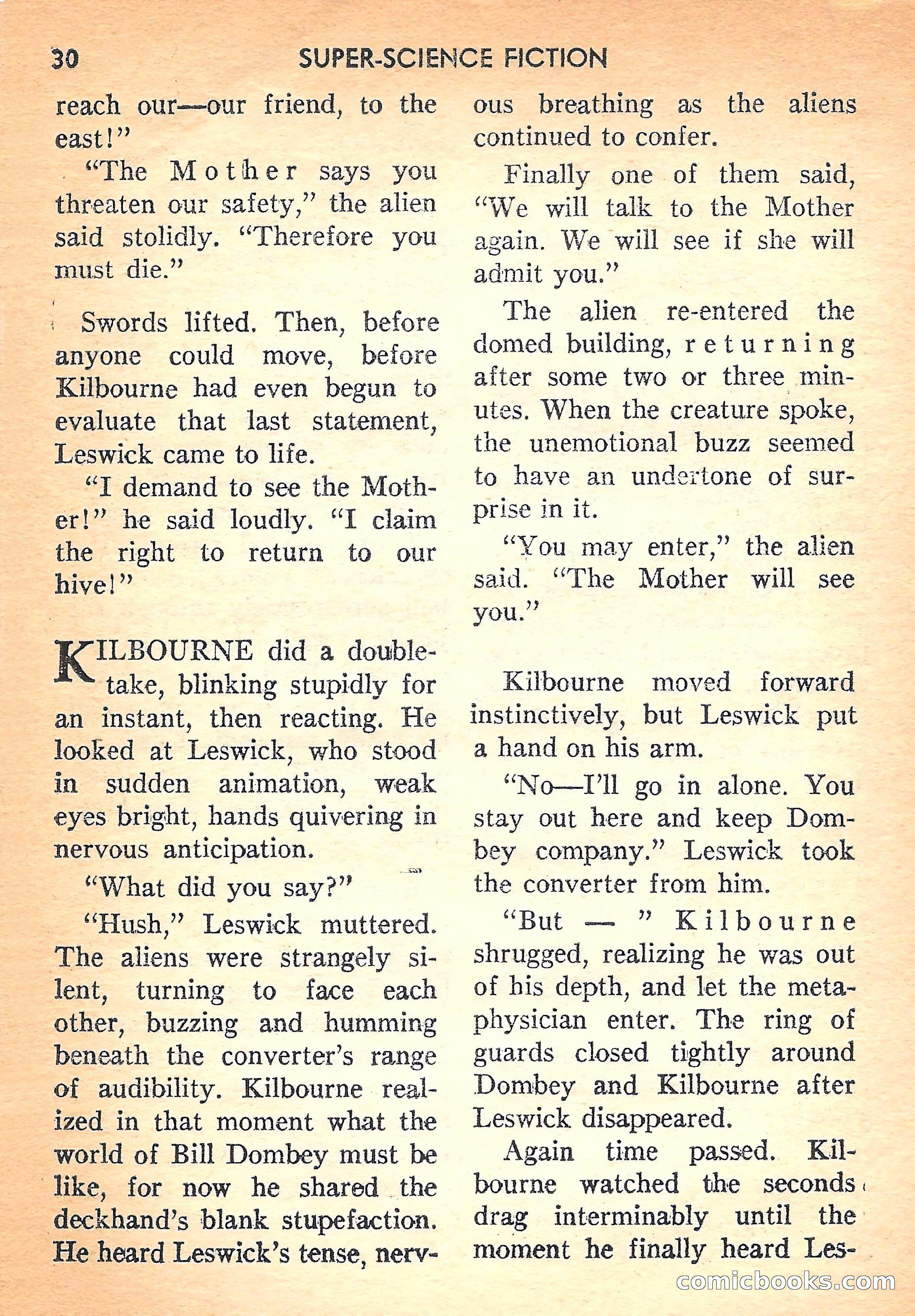 Super Science Fiction, August 1957 — page 32 of 132