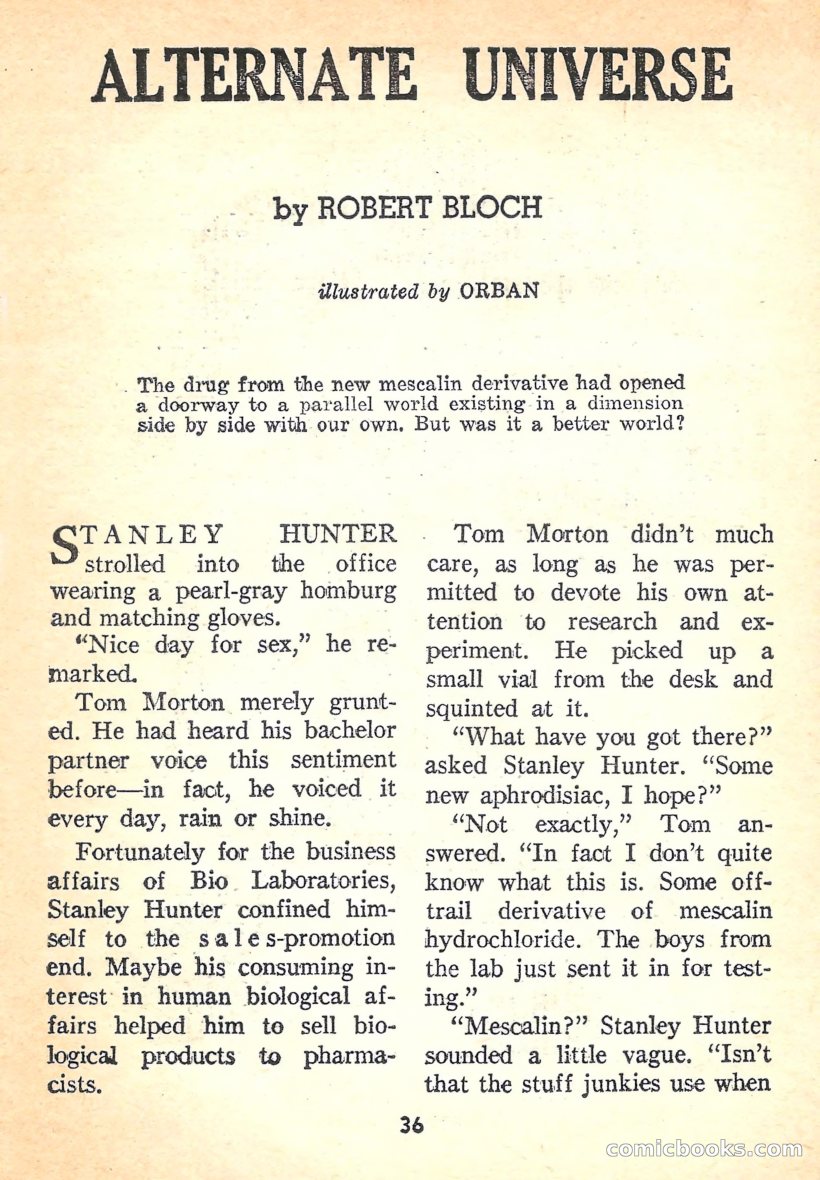 Super Science Fiction, August 1957 — page 38 of 132