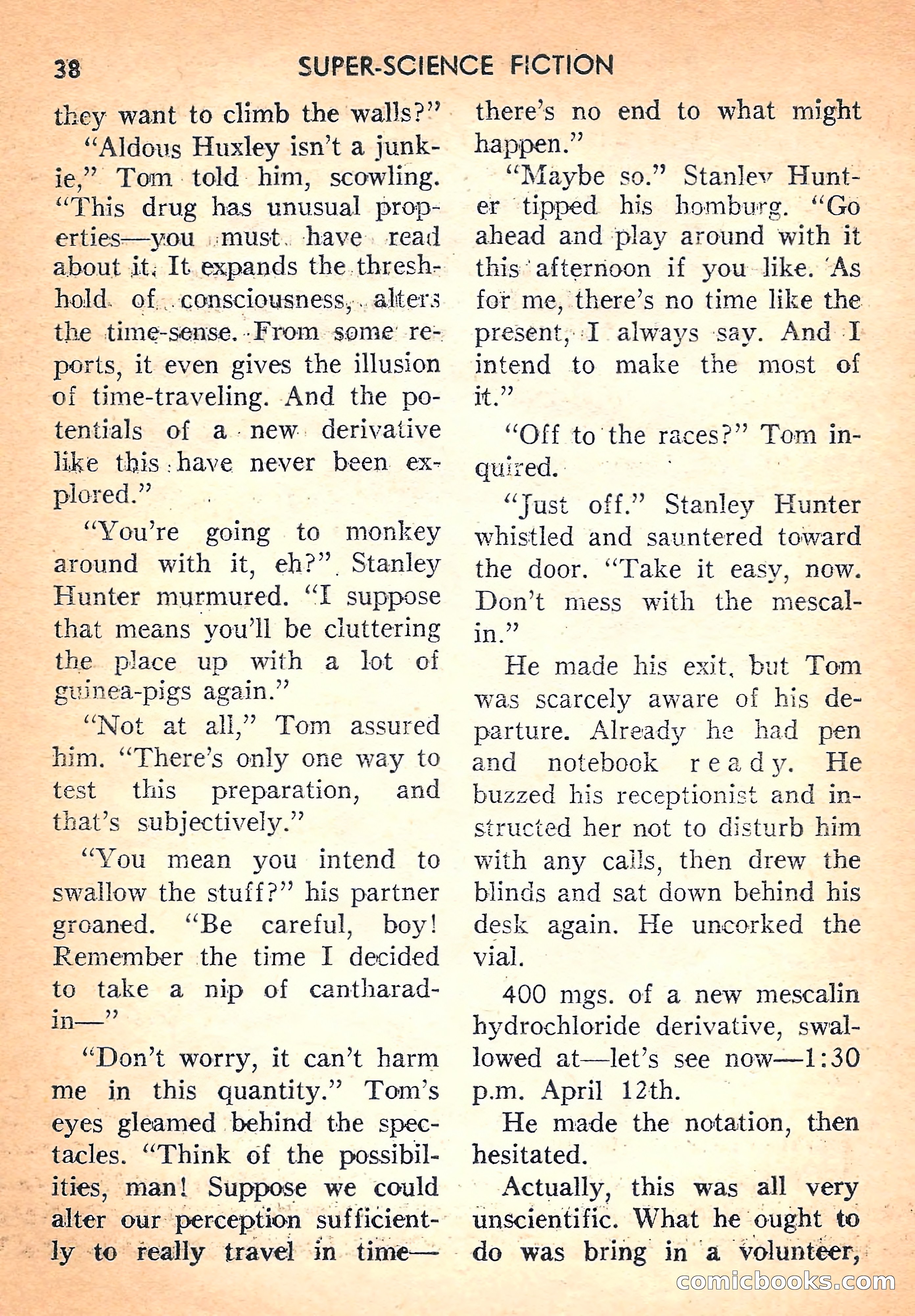 Super Science Fiction, August 1957 — page 40 of 132