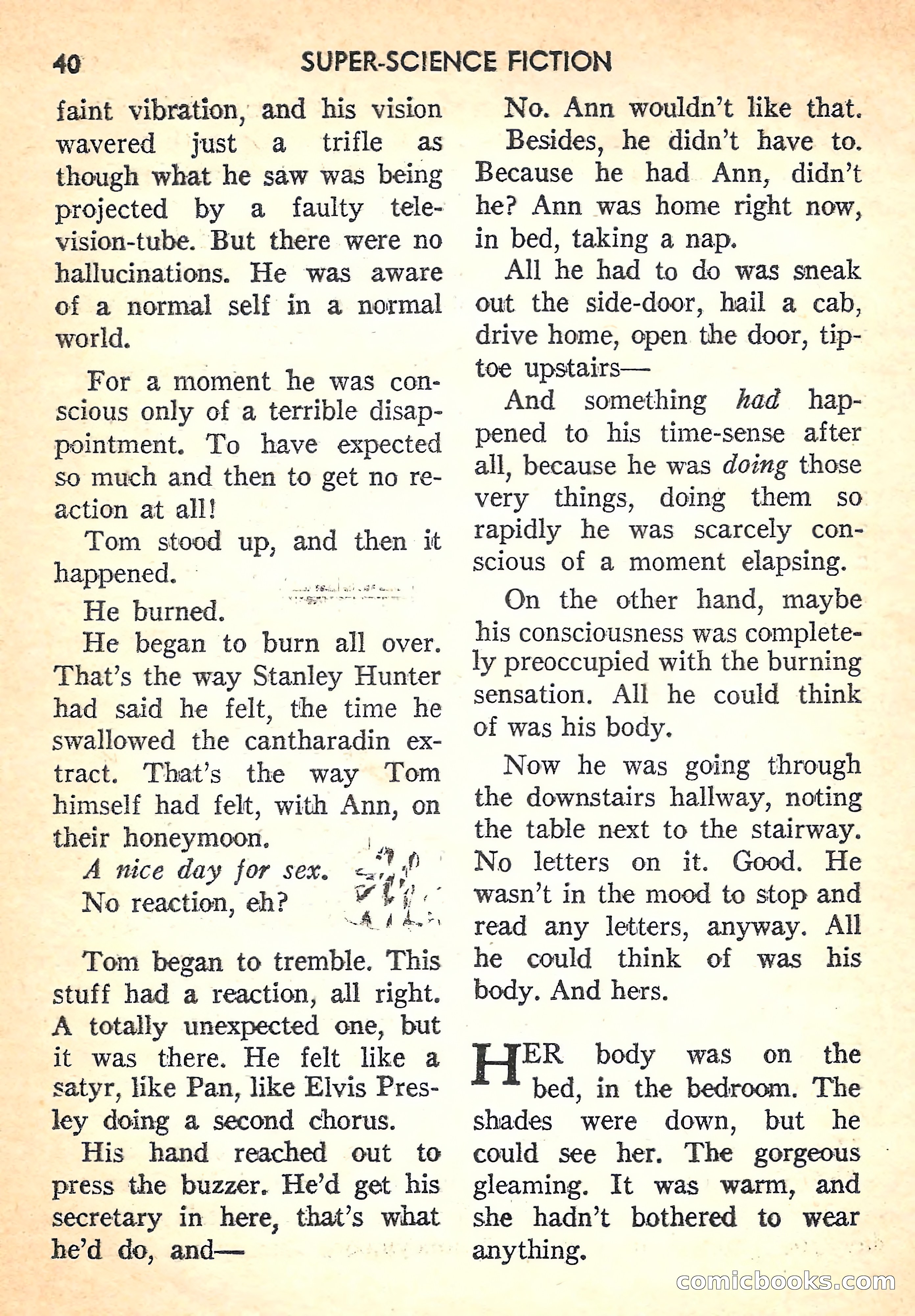 Super Science Fiction, August 1957 — page 42 of 132