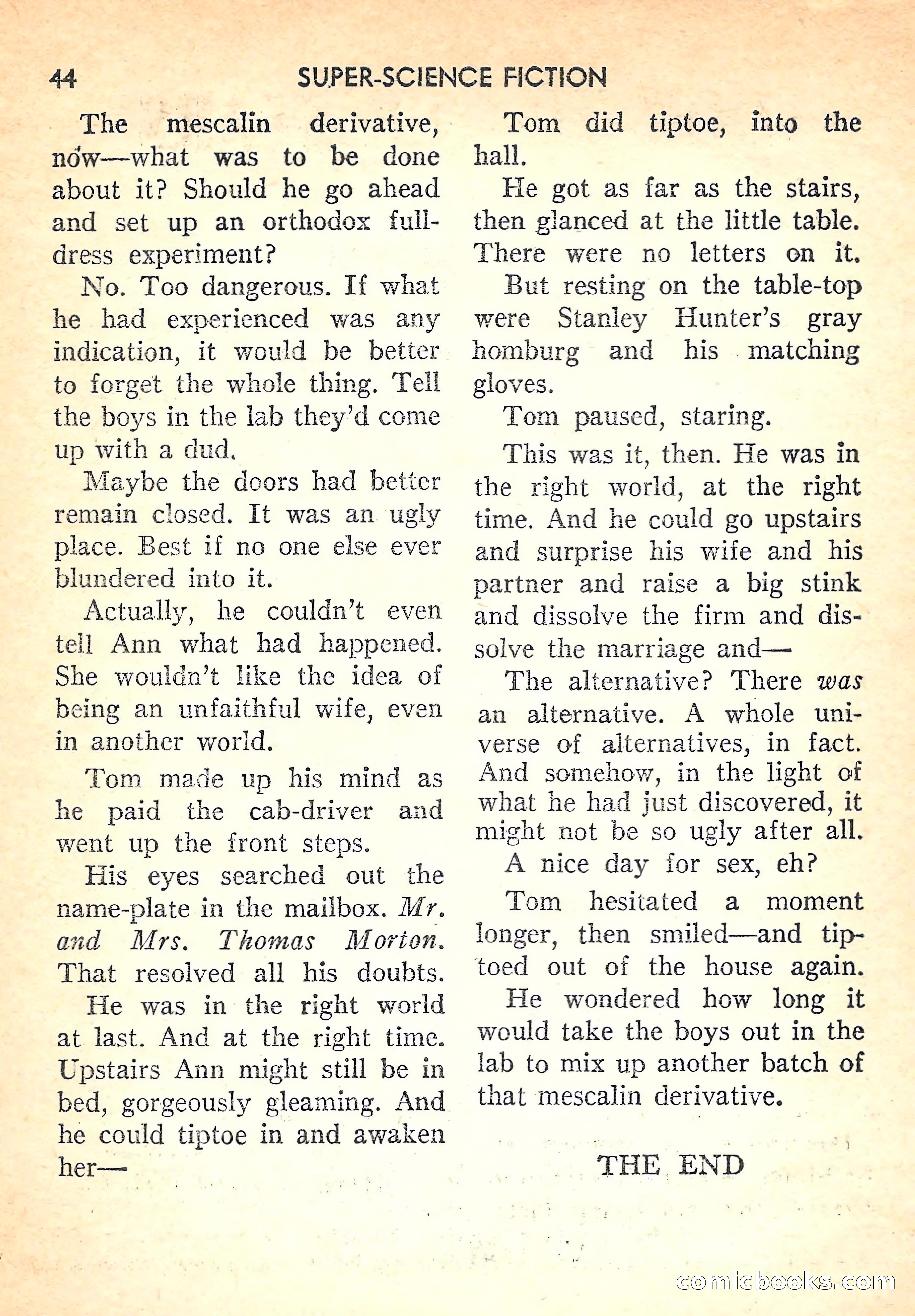Super Science Fiction, August 1957 — page 46 of 132