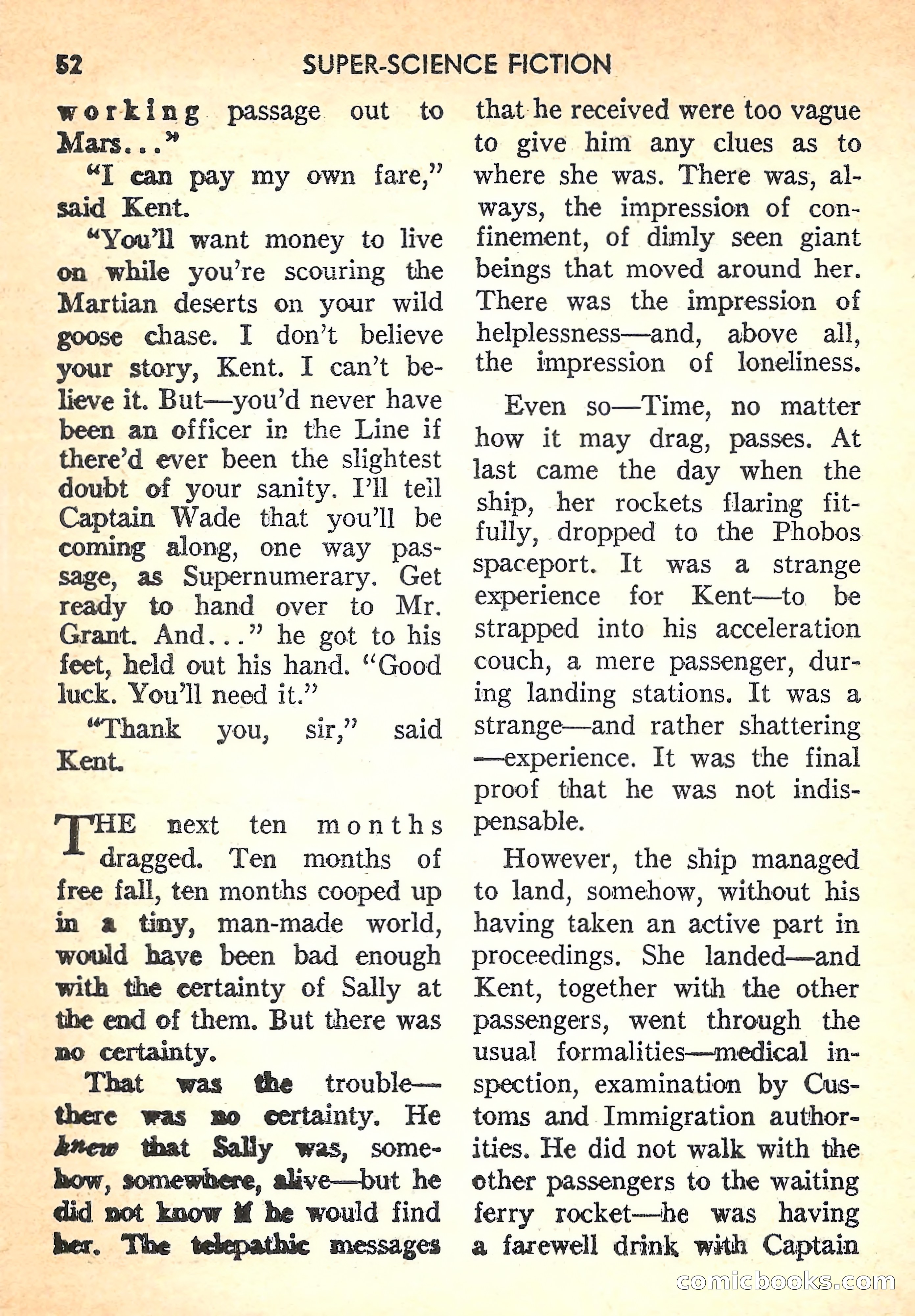 Super Science Fiction, August 1957 — page 54 of 132
