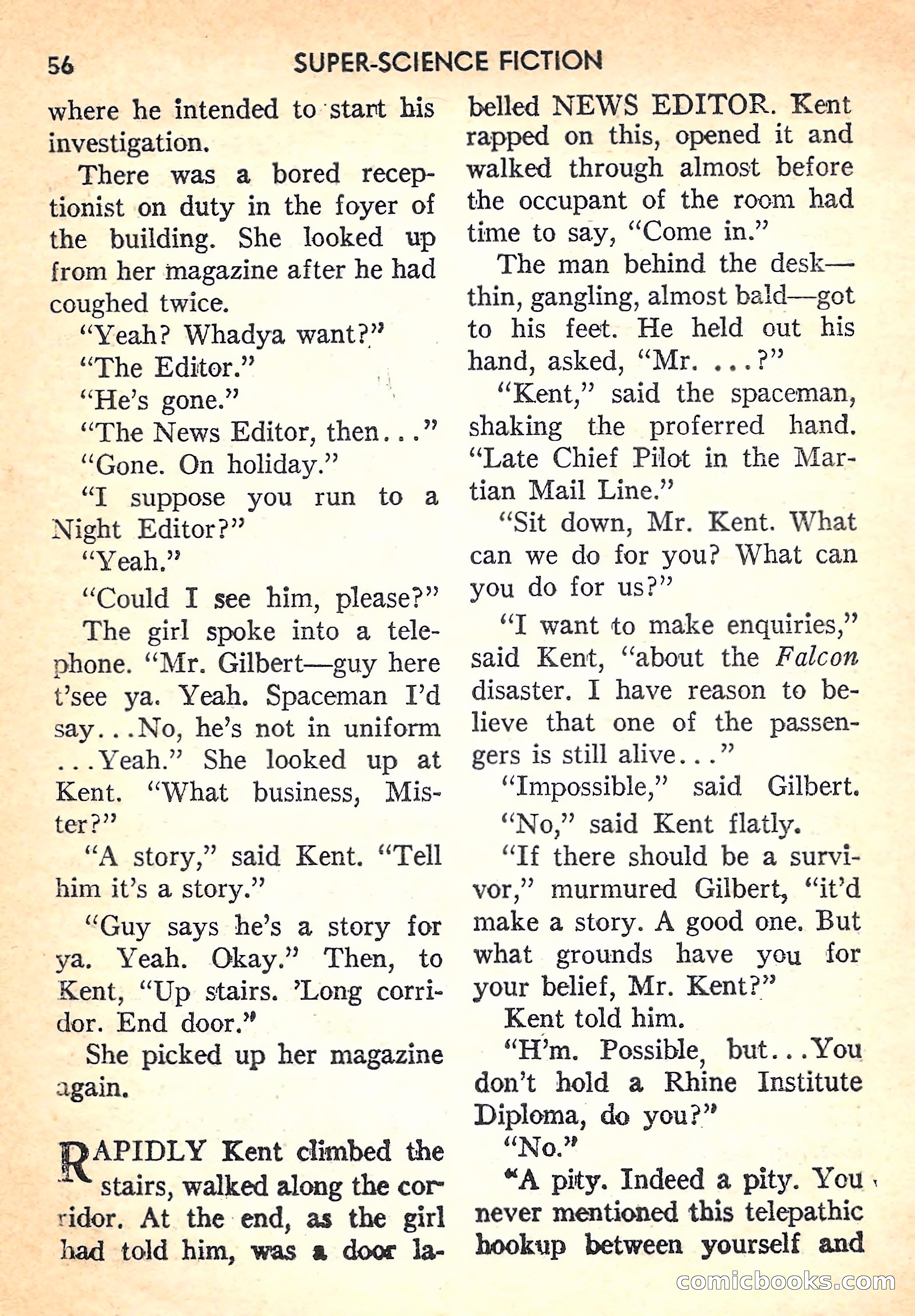 Super Science Fiction, August 1957 — page 58 of 132