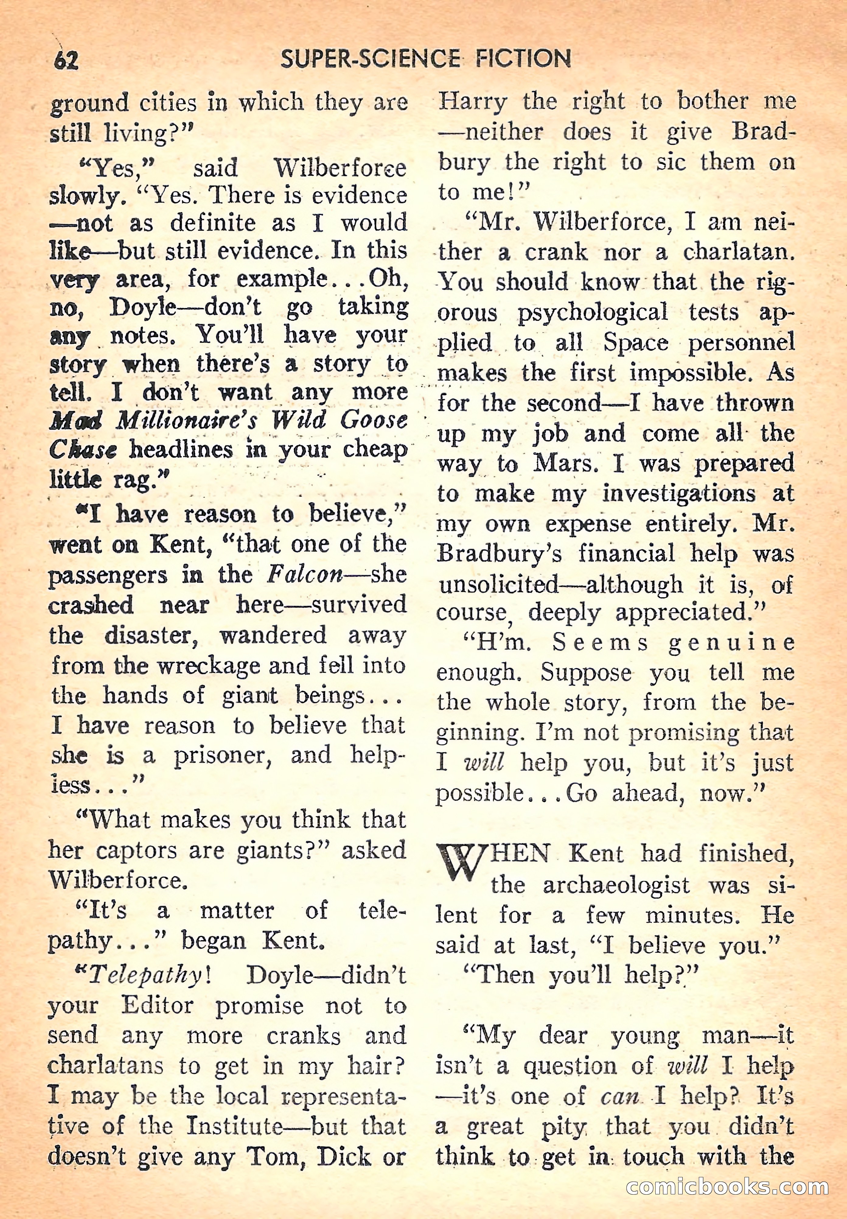 Super Science Fiction, August 1957 — page 64 of 132