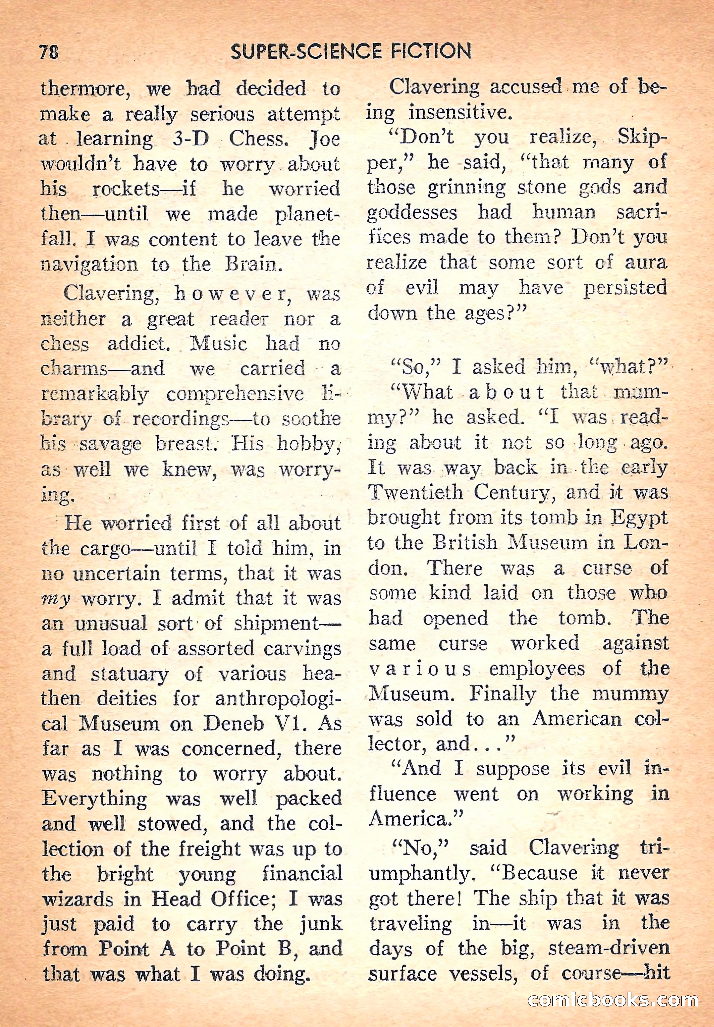Super Science Fiction, August 1957 — page 80 of 132