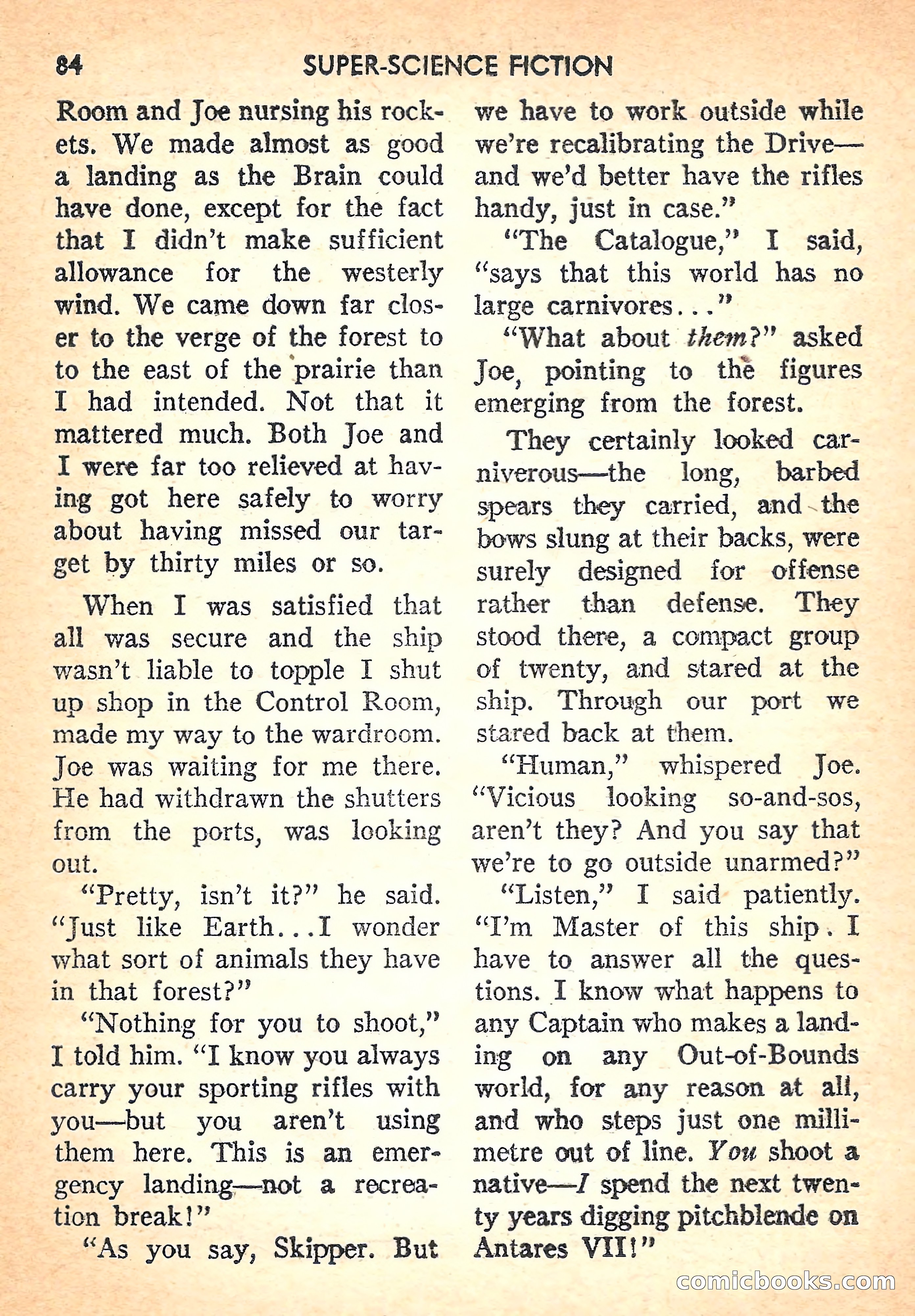 Super Science Fiction, August 1957 — page 86 of 132