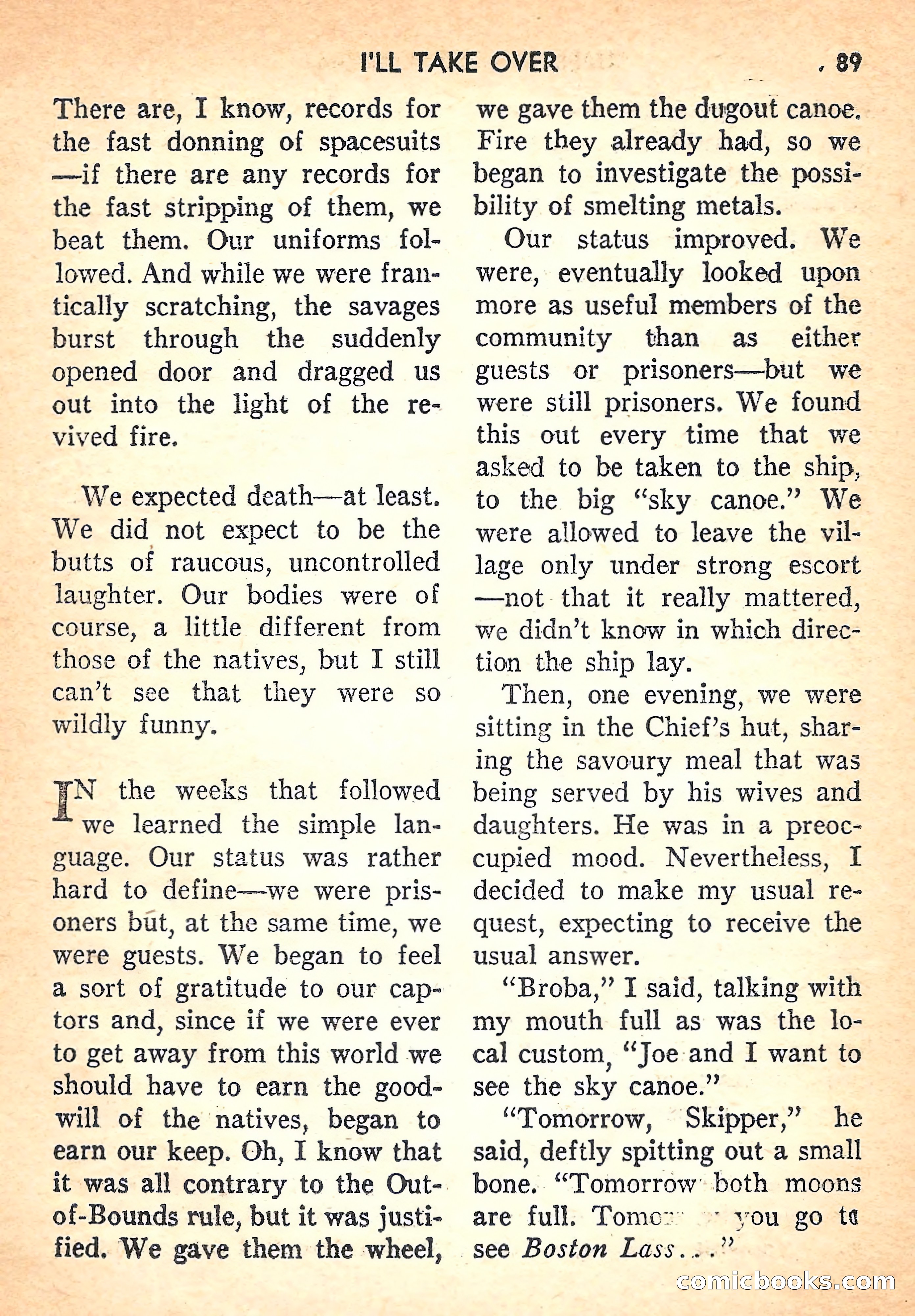 Super Science Fiction, August 1957 — page 91 of 132