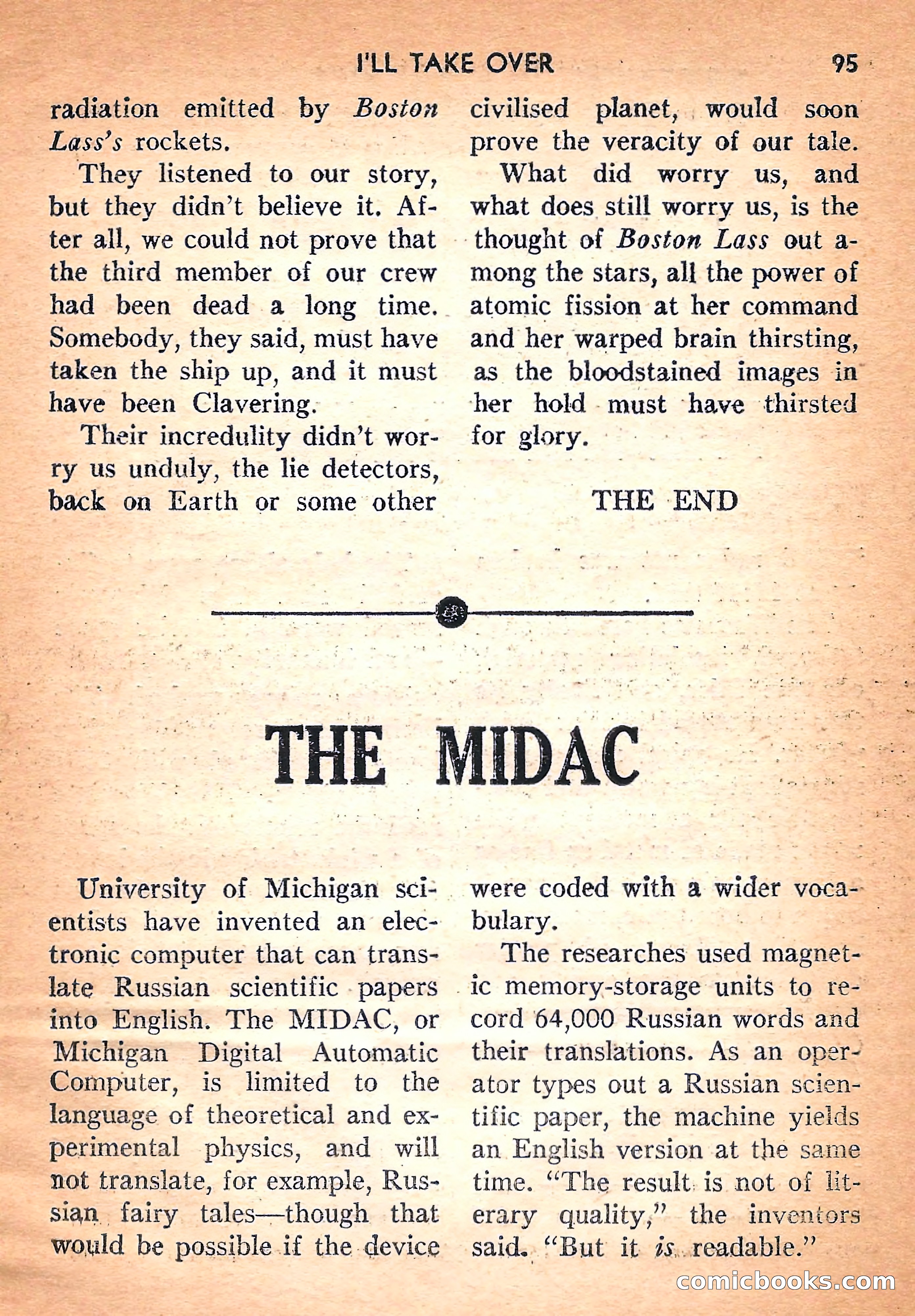 Super Science Fiction, August 1957 — page 97 of 132