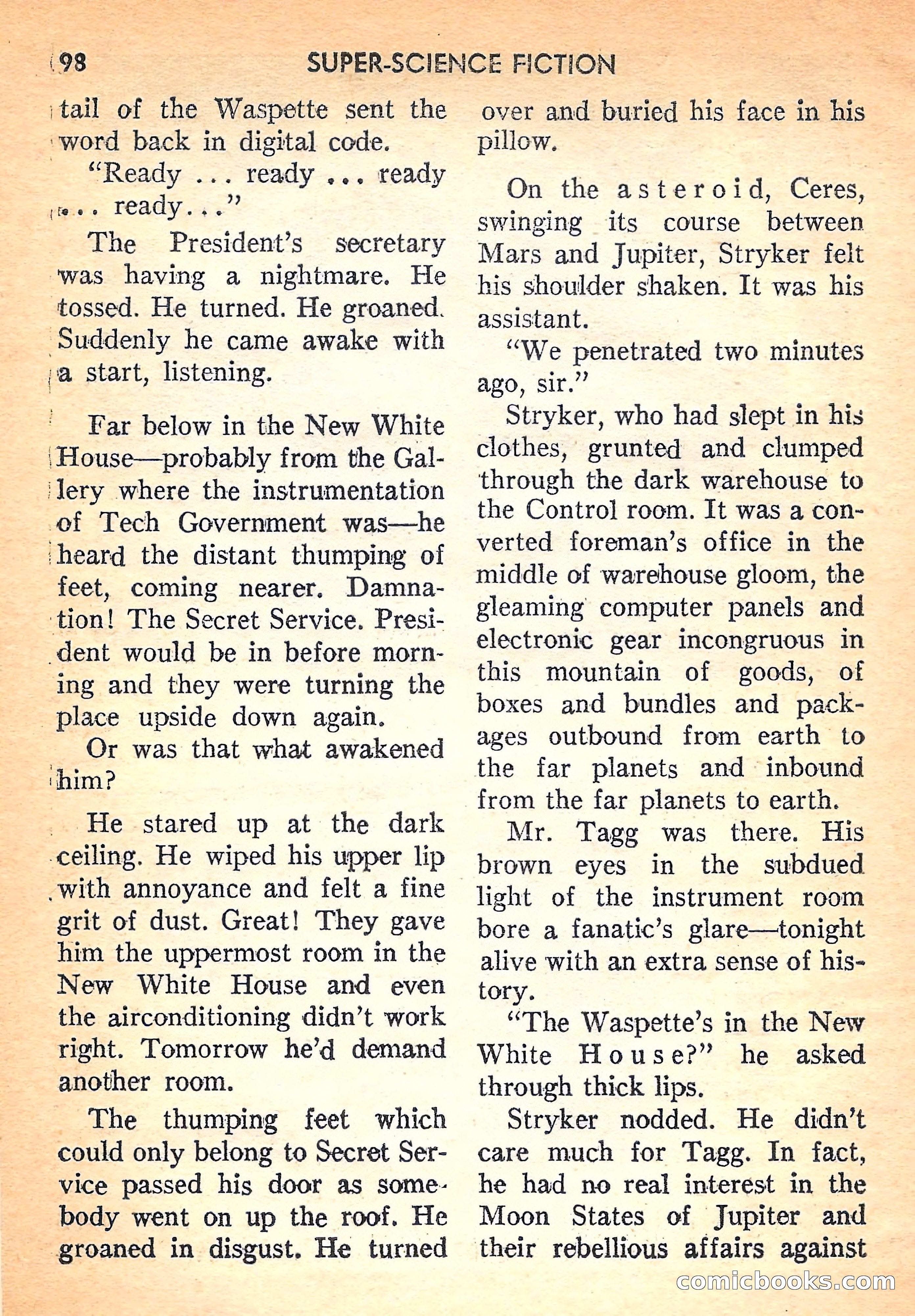 Super Science Fiction, August 1957 — page 100 of 132