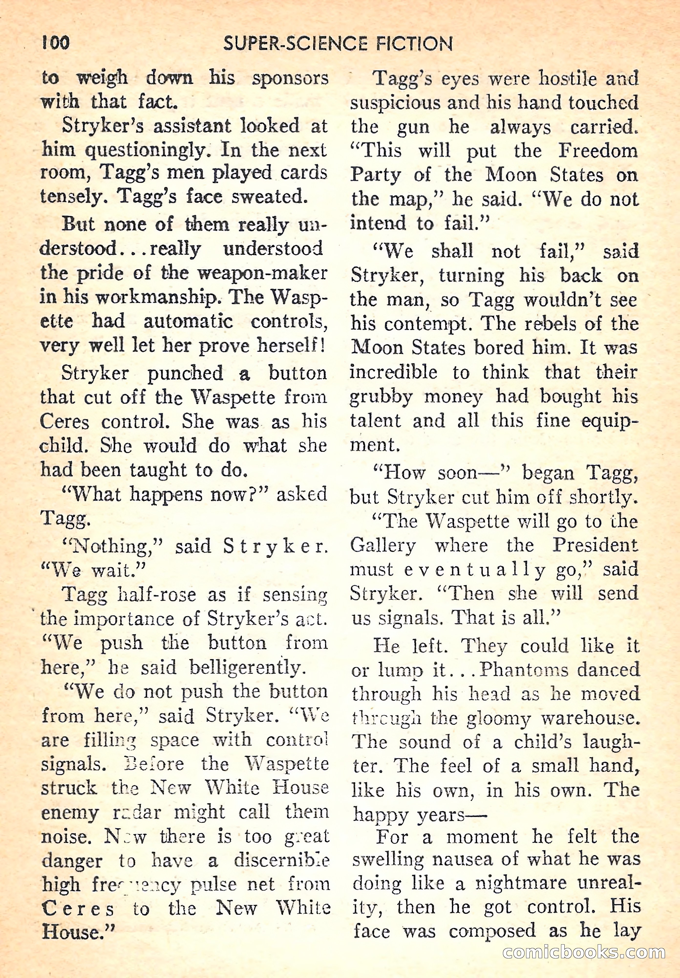 Super Science Fiction, August 1957 — page 102 of 132