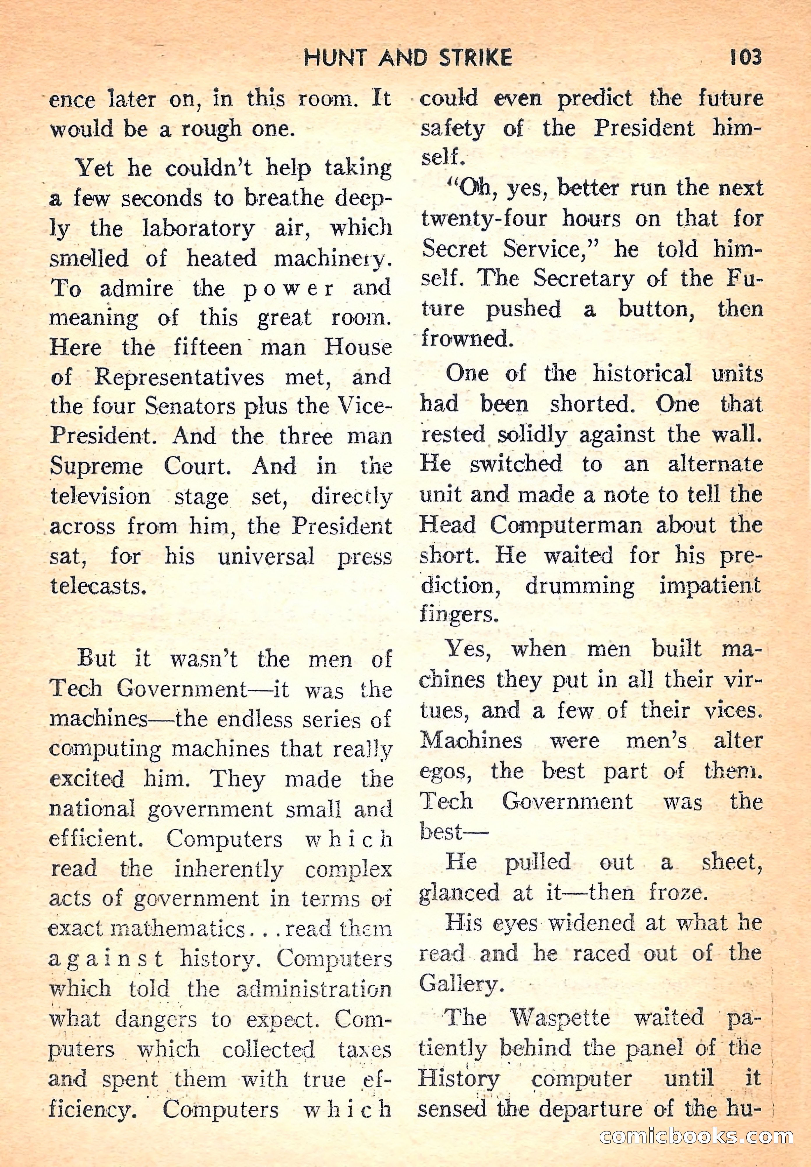 Super Science Fiction, August 1957 — page 105 of 132