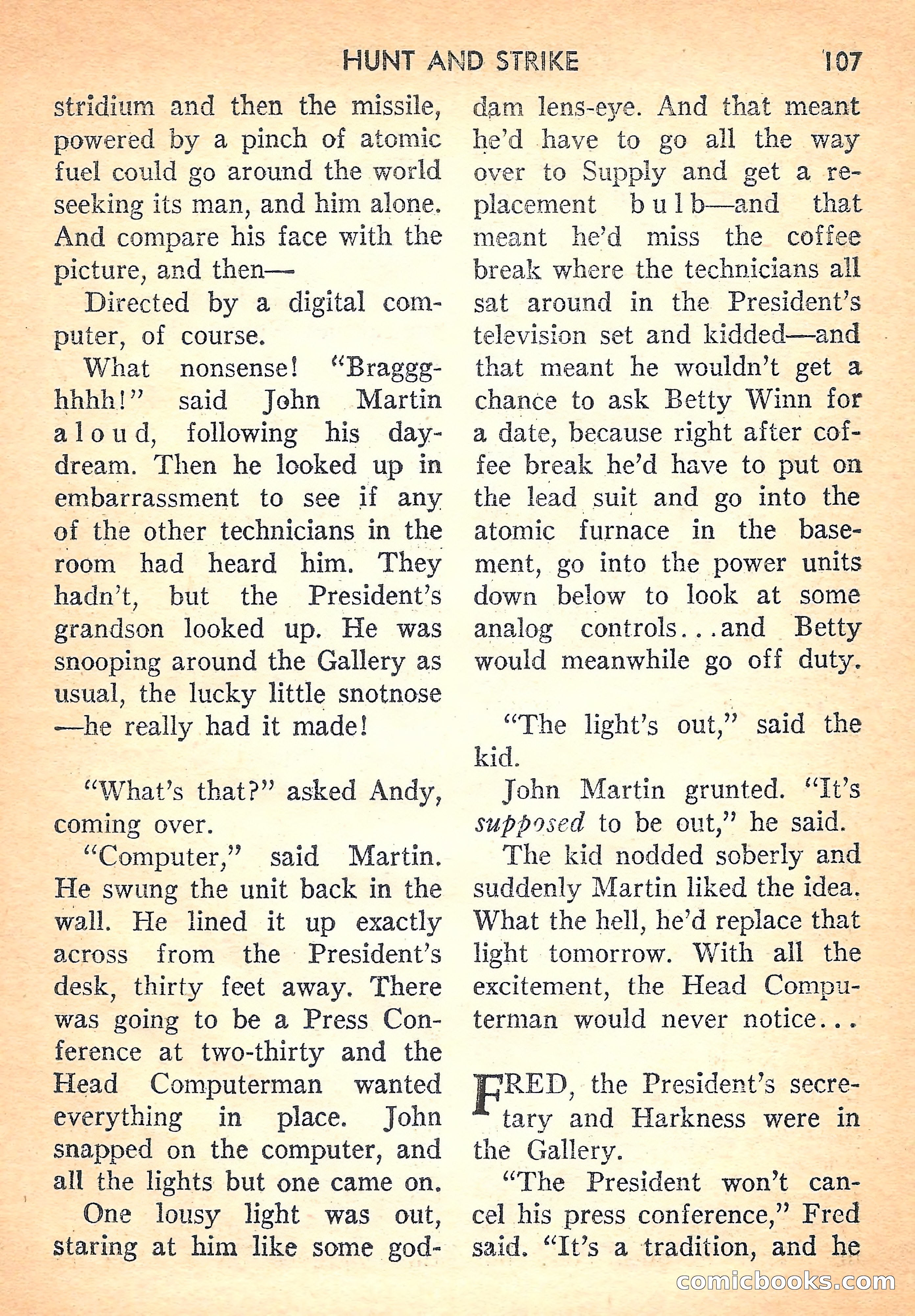 Super Science Fiction, August 1957 — page 109 of 132